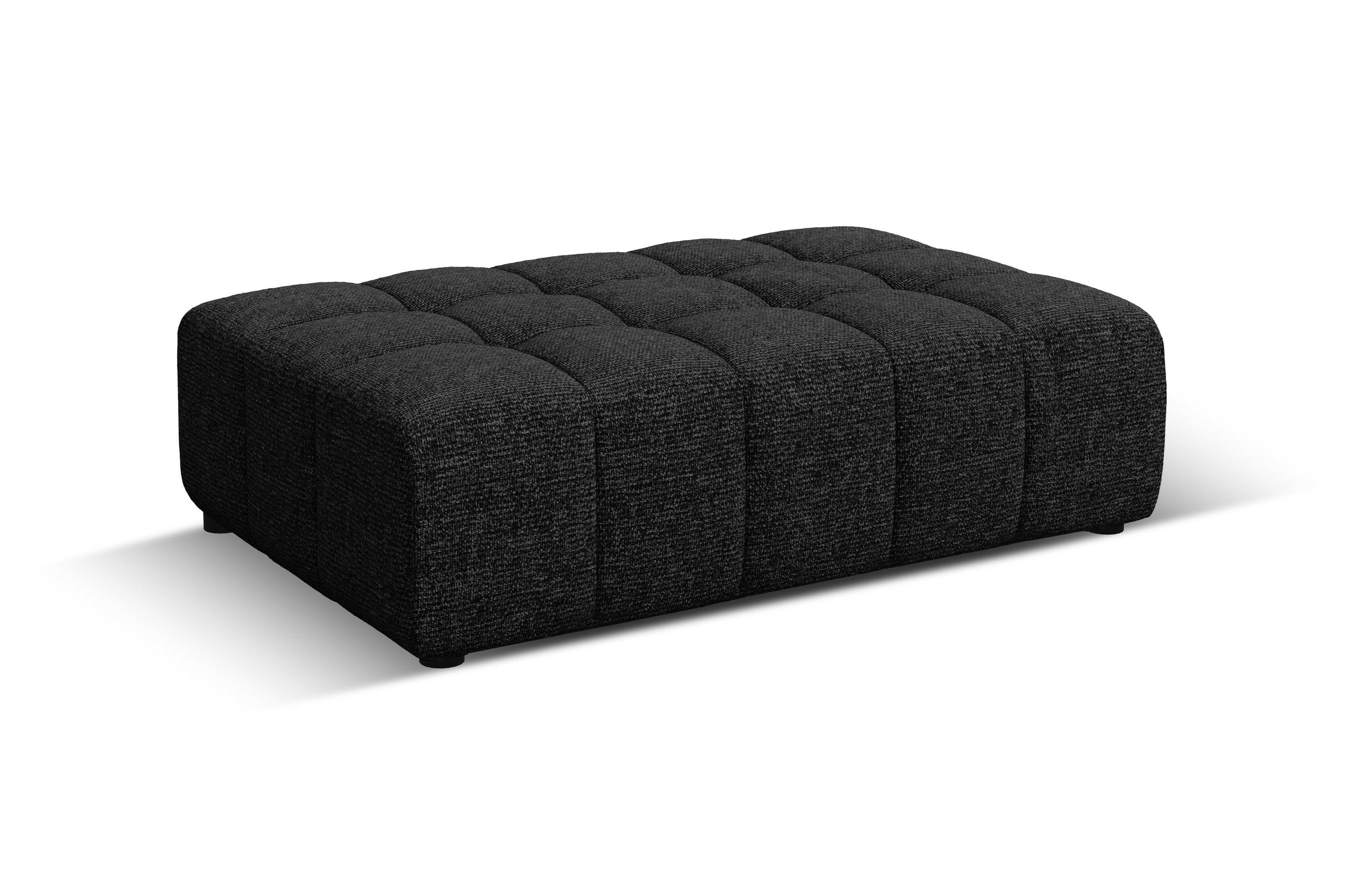 Puf CHICAGO czarny szenil Cosmopolitan Design Eye on Design