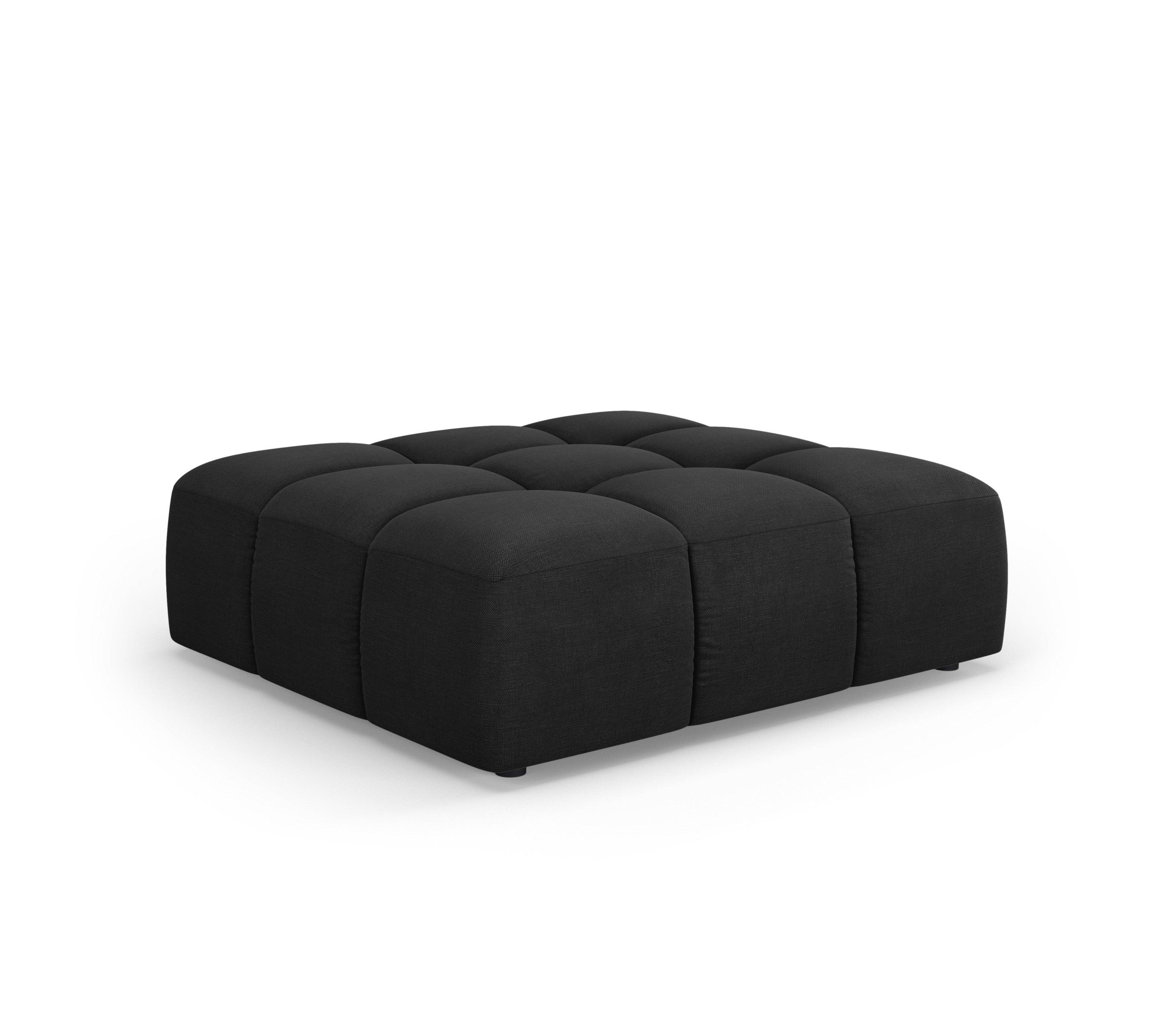 Puf FRANCESCA czarny szenil Milo Casa Eye on Design