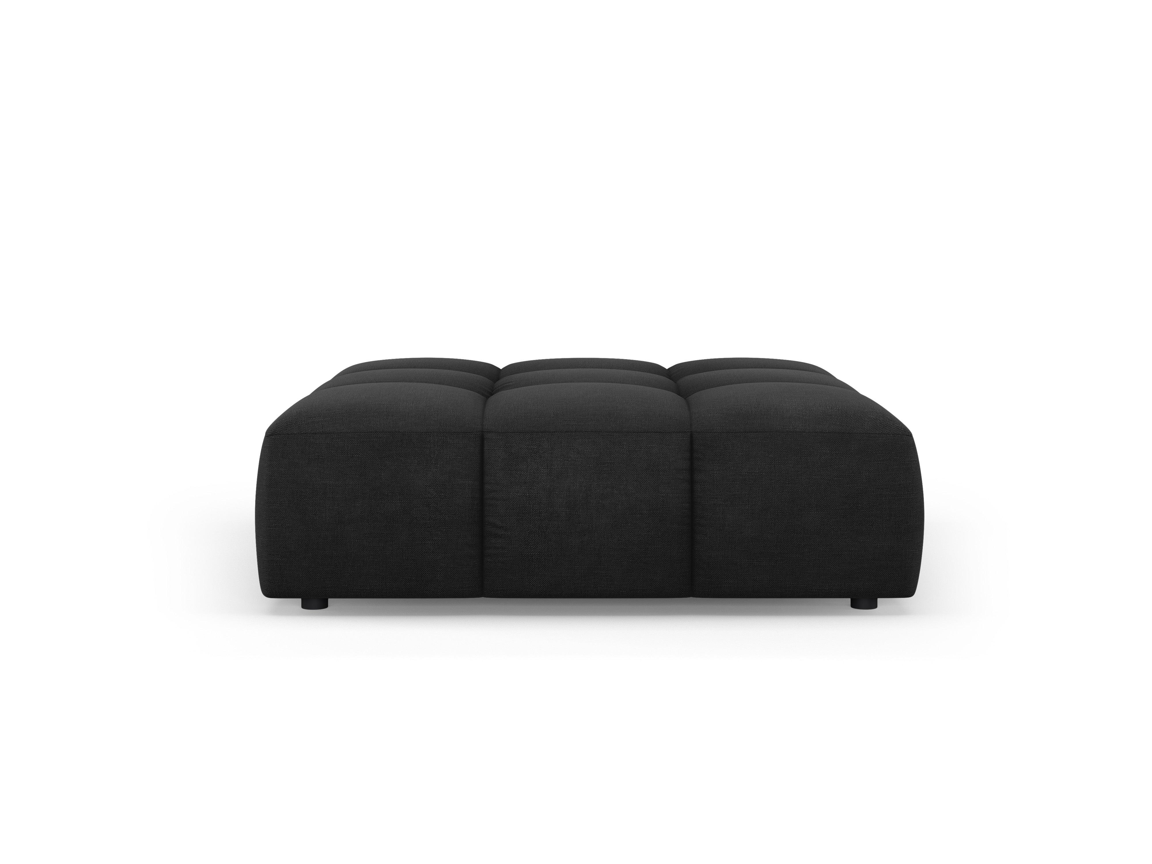 Puf FRANCESCA czarny szenil Milo Casa Eye on Design