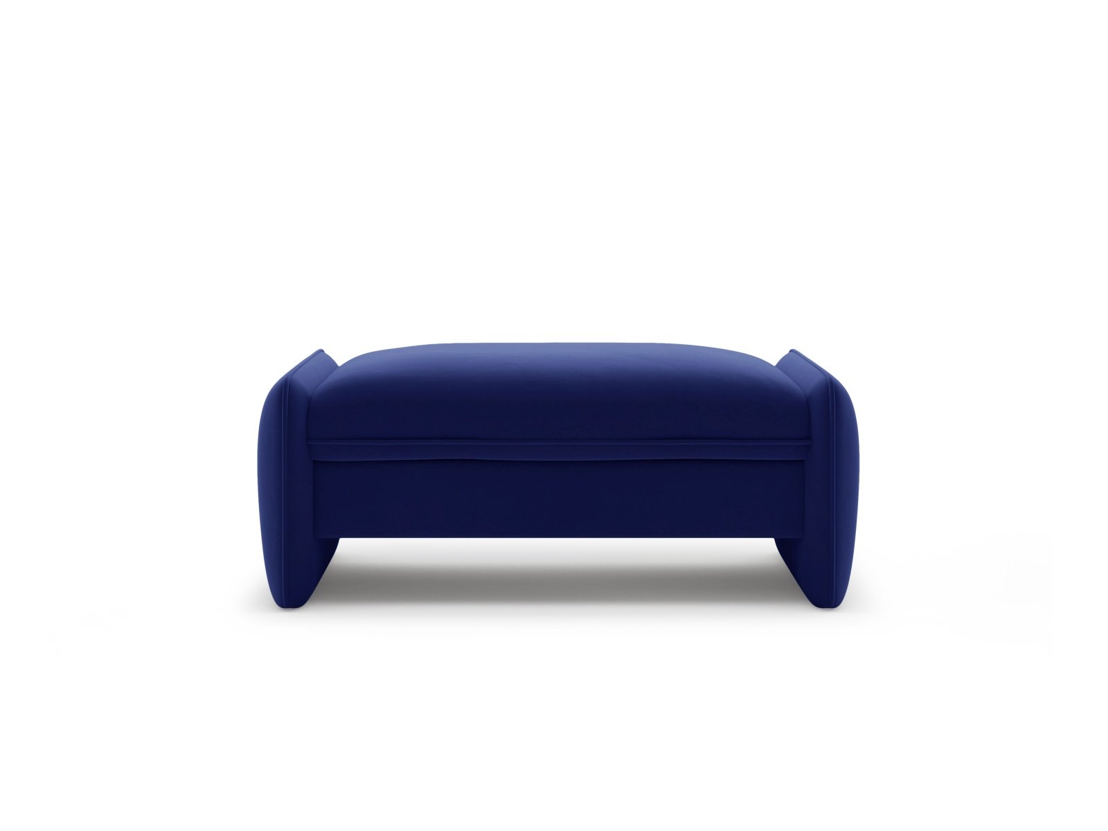Rectangular Velvet Pouf GEORGIA Cobalt
