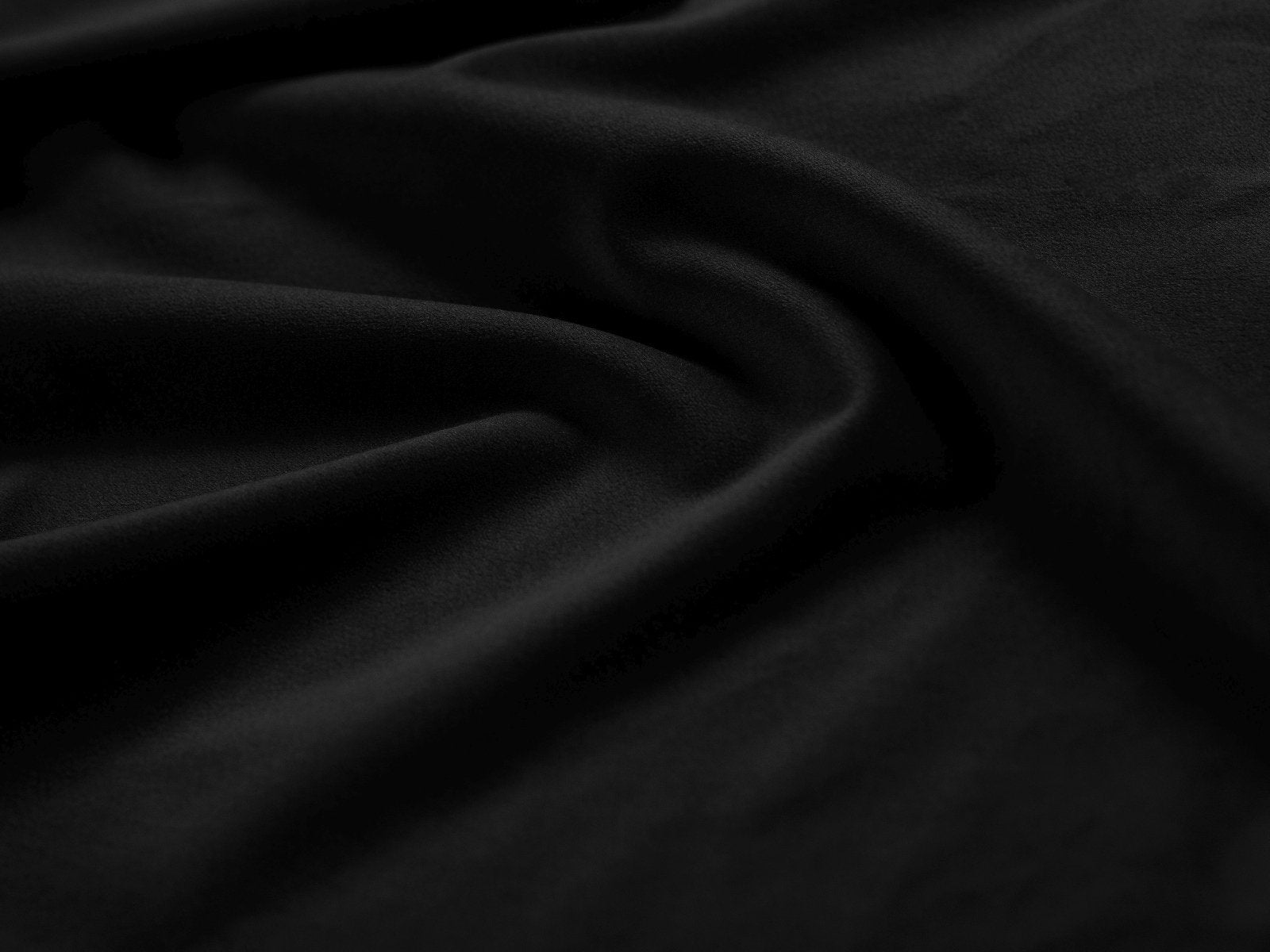 Black Velvet Pouf GEORGIA