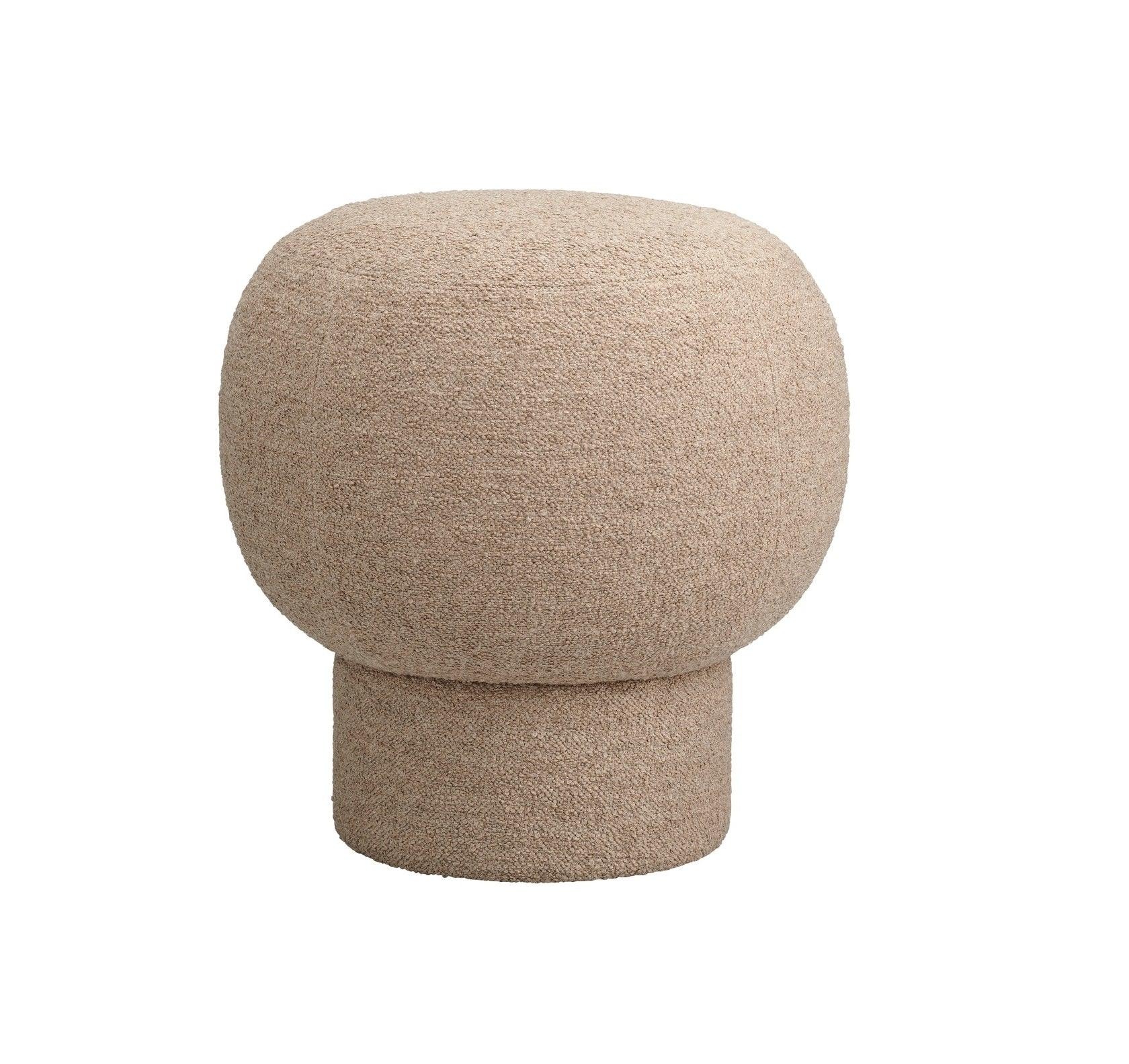 Puf LIÈGE boucle beżowy NORR11 Eye on Design