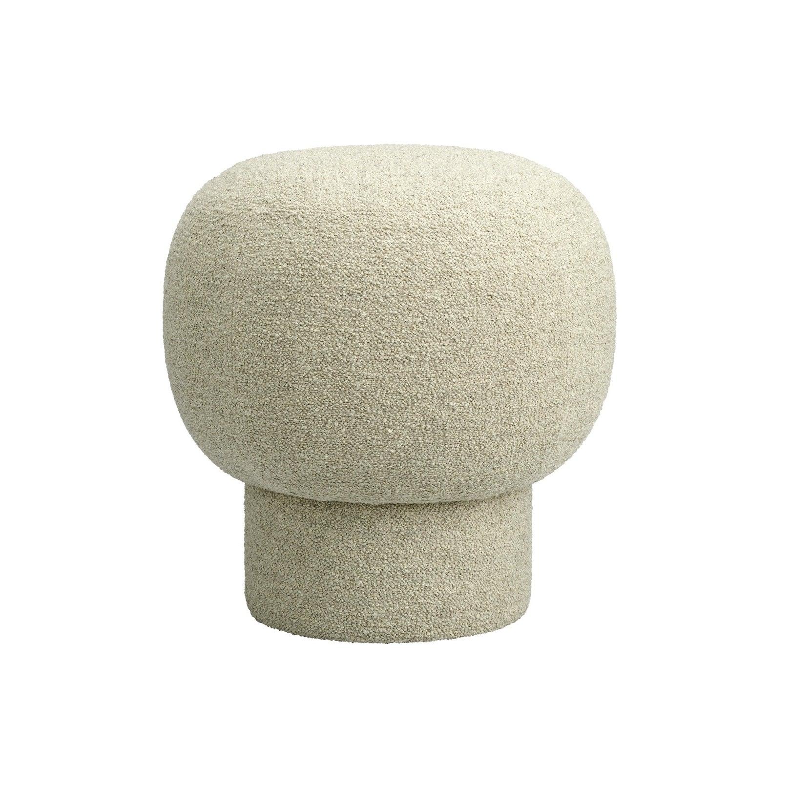 Puf LIÈGE boucle oliwkowy NORR11 Eye on Design