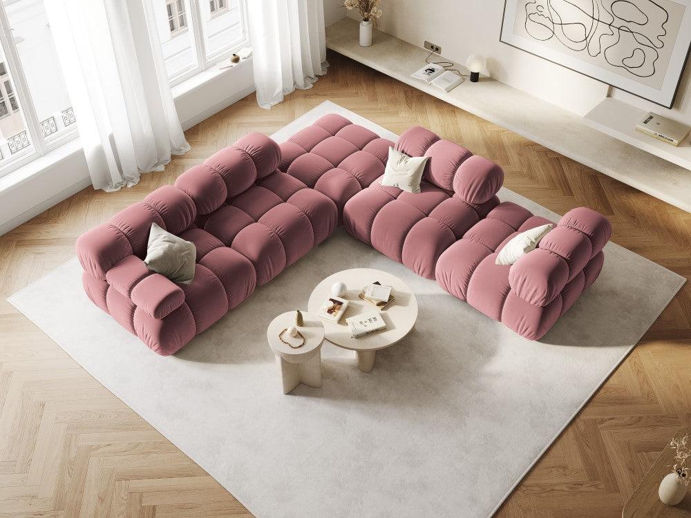 Puf / moduł aksamitny TROPEA różowy Milo Casa Eye on Design