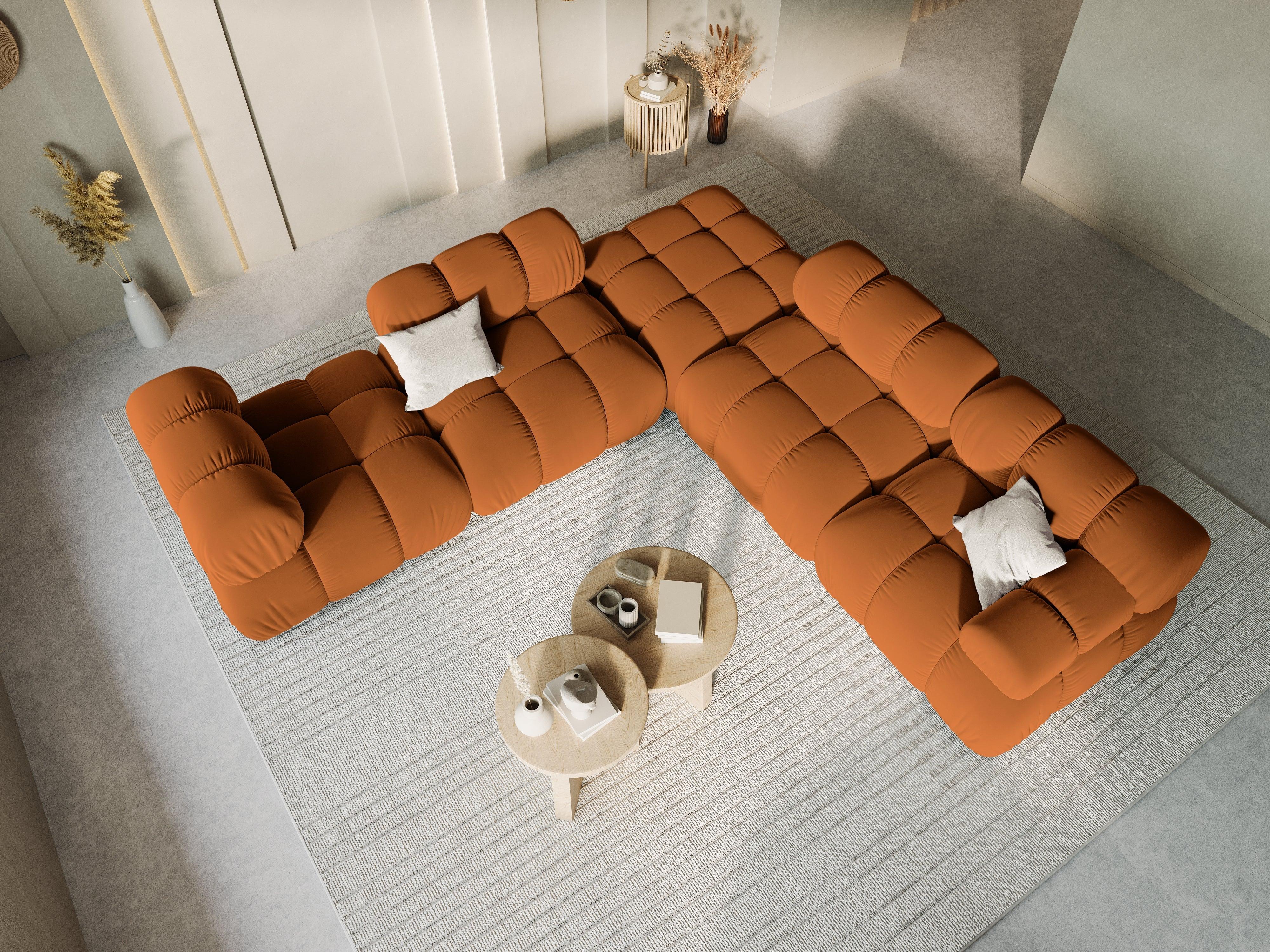 Puf / moduł aksamitny TROPEA terracotta Milo Casa Eye on Design