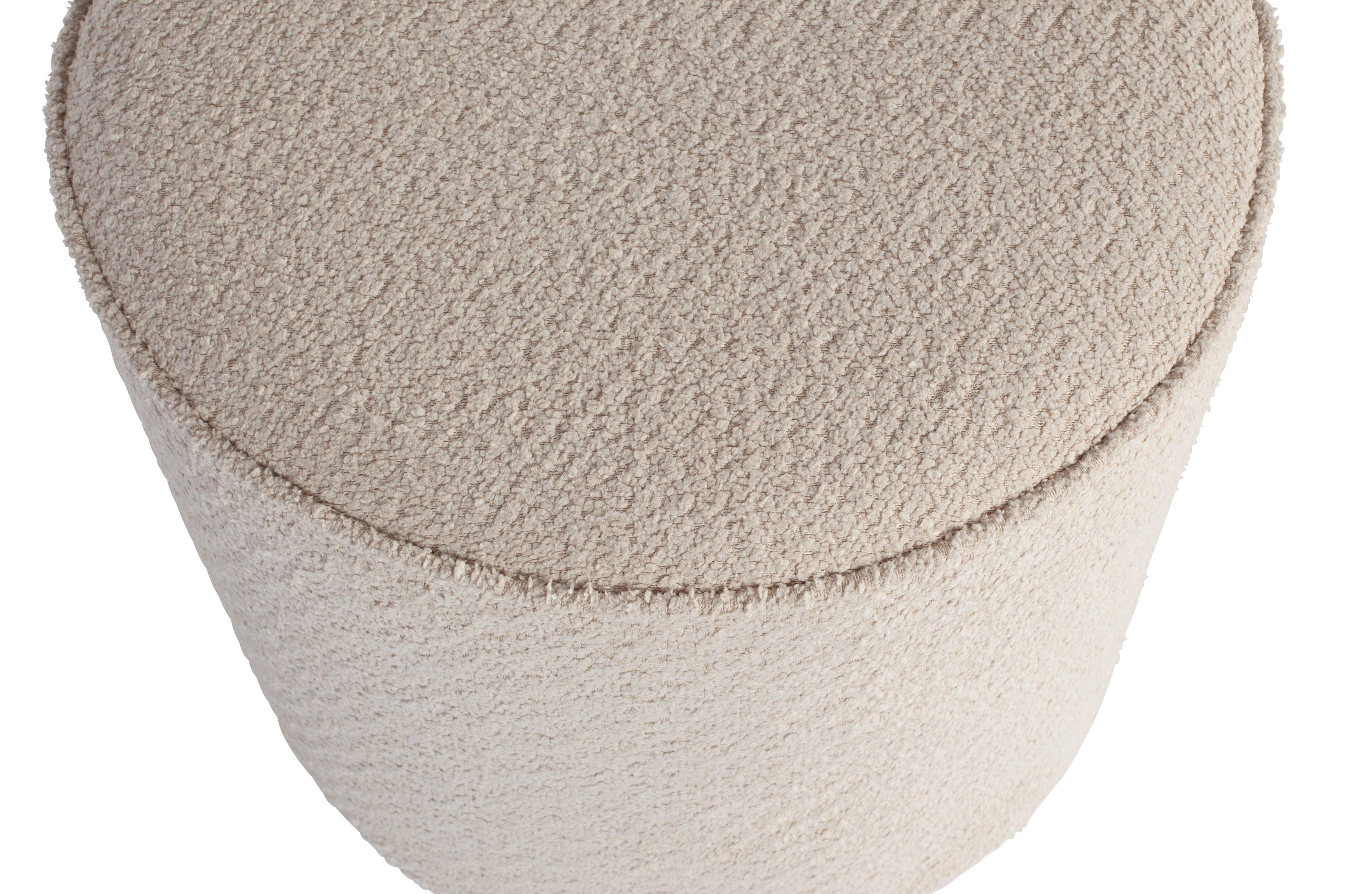 Puf SARA boucle kremowy Woood Eye on Design
