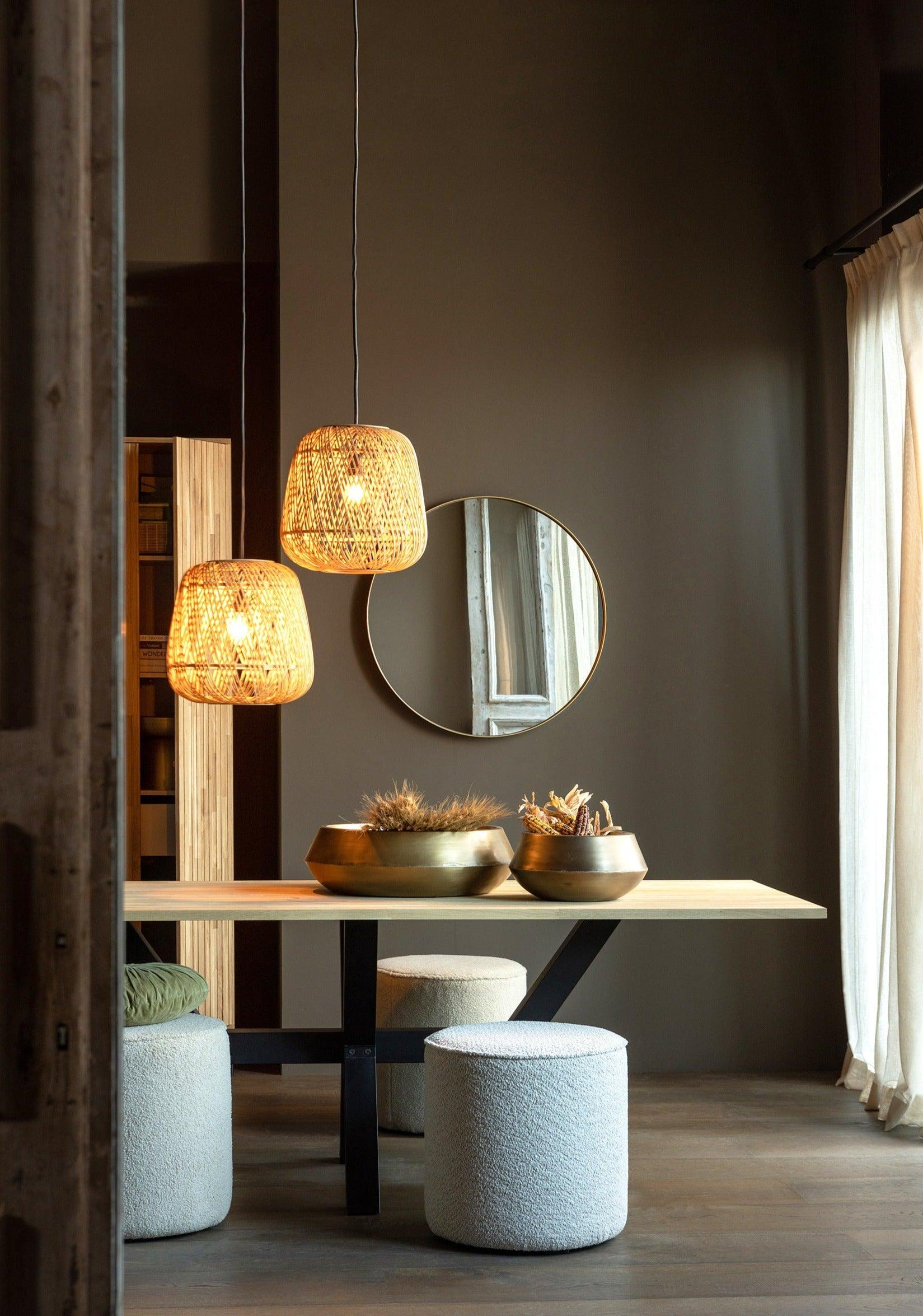 Puf SARA plusz ecru Woood Eye on Design