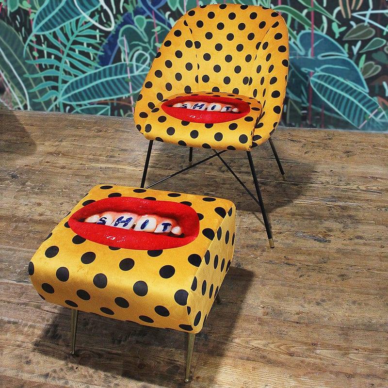 Puf SHIT żółty Seletti Eye on Design