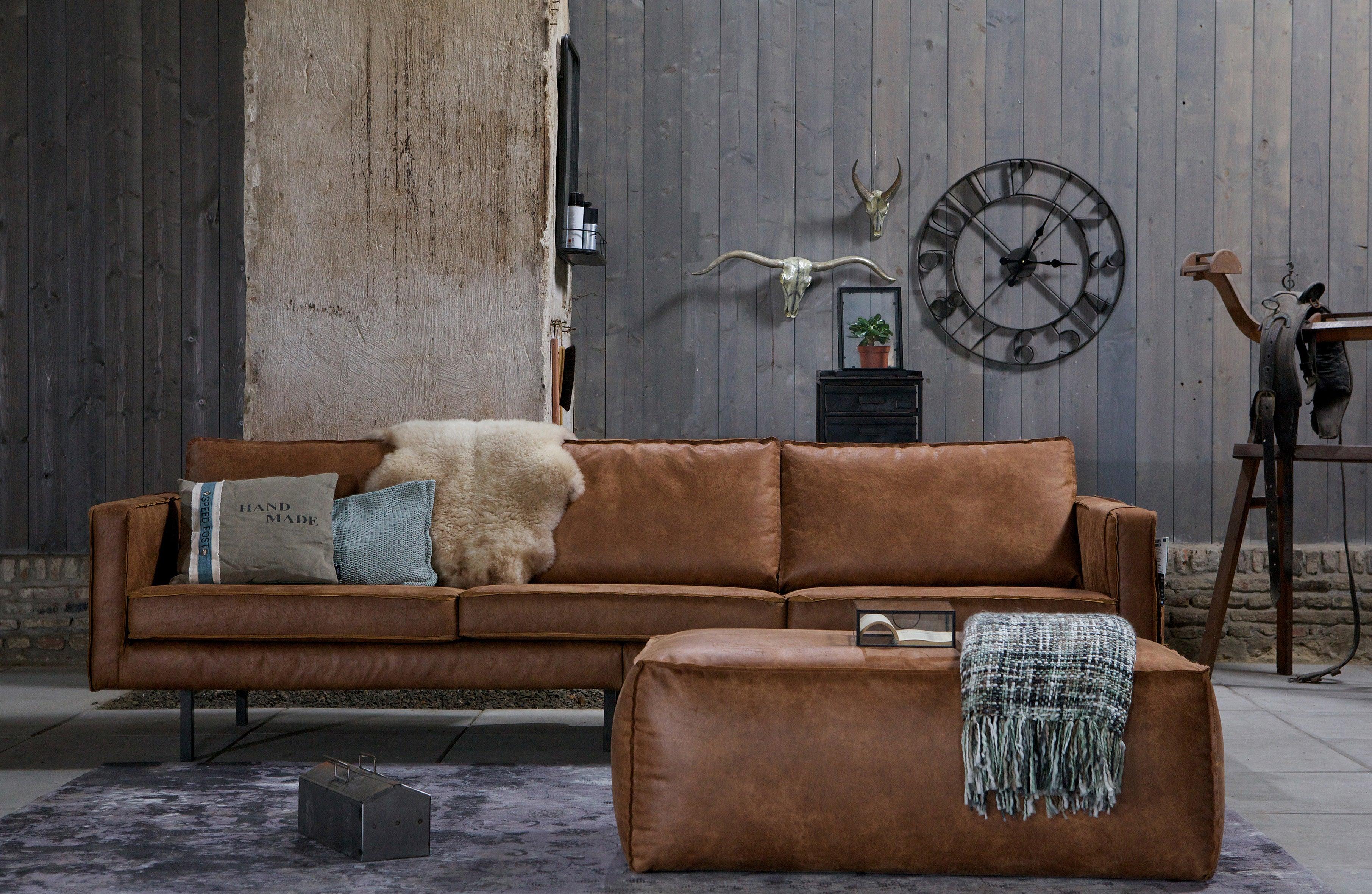 Puf skórzany RODEO koniakowy Be Pure Eye on Design