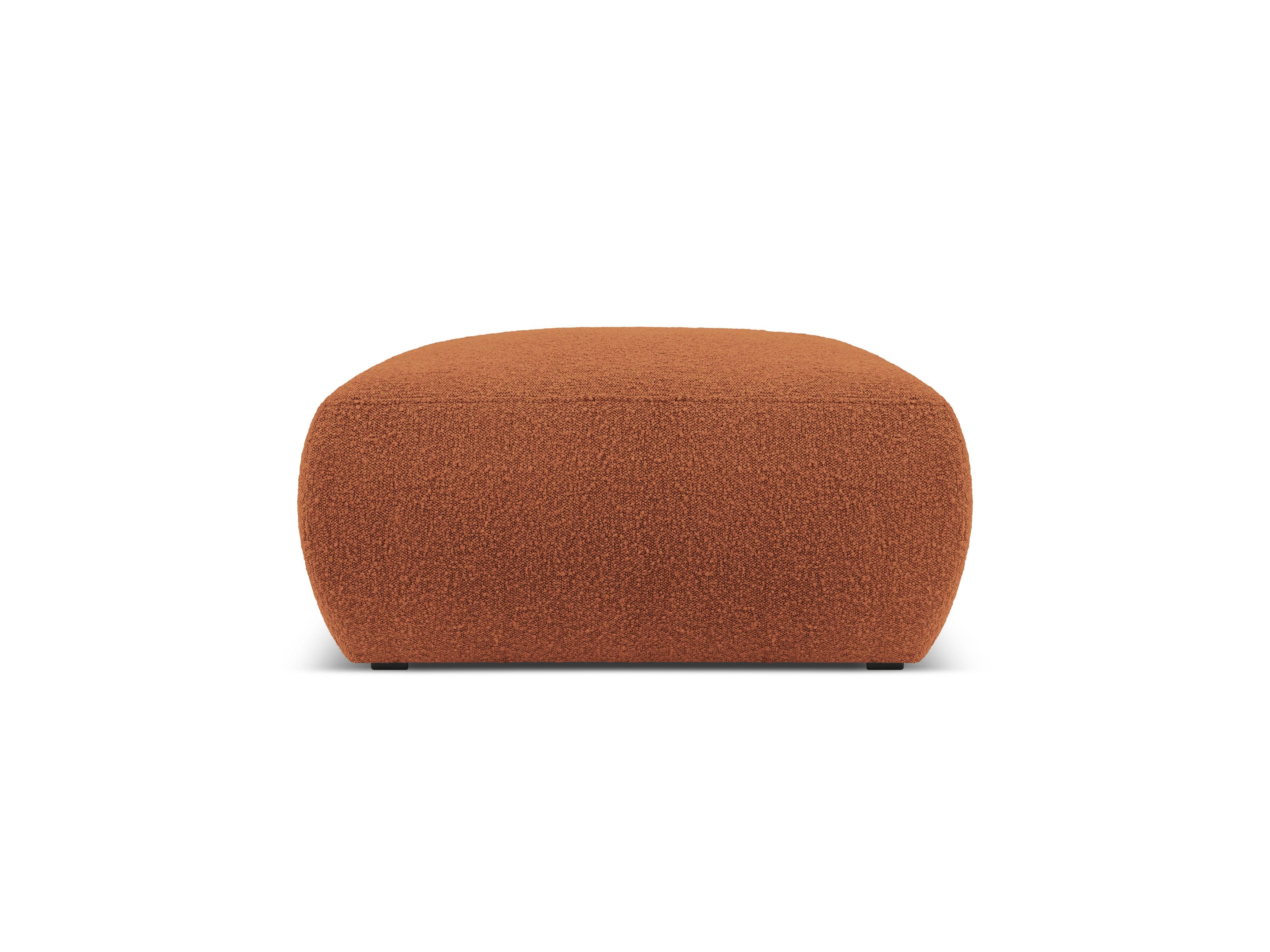Puf w tkaninie boucle LOLA brązowy Windsor & Co Eye on Design