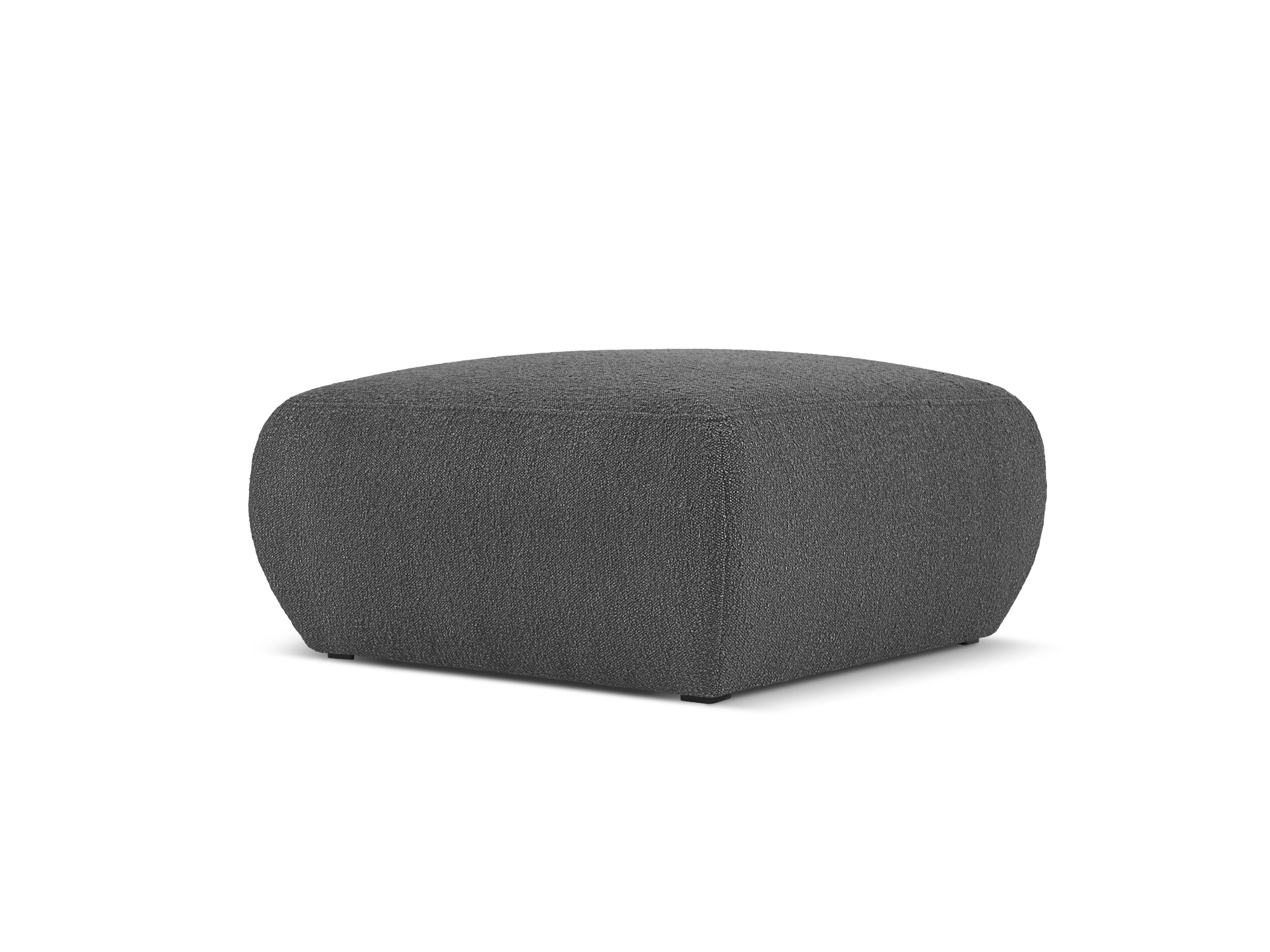 Puf w tkaninie boucle LOLA ciemnoszary Windsor & Co Eye on Design