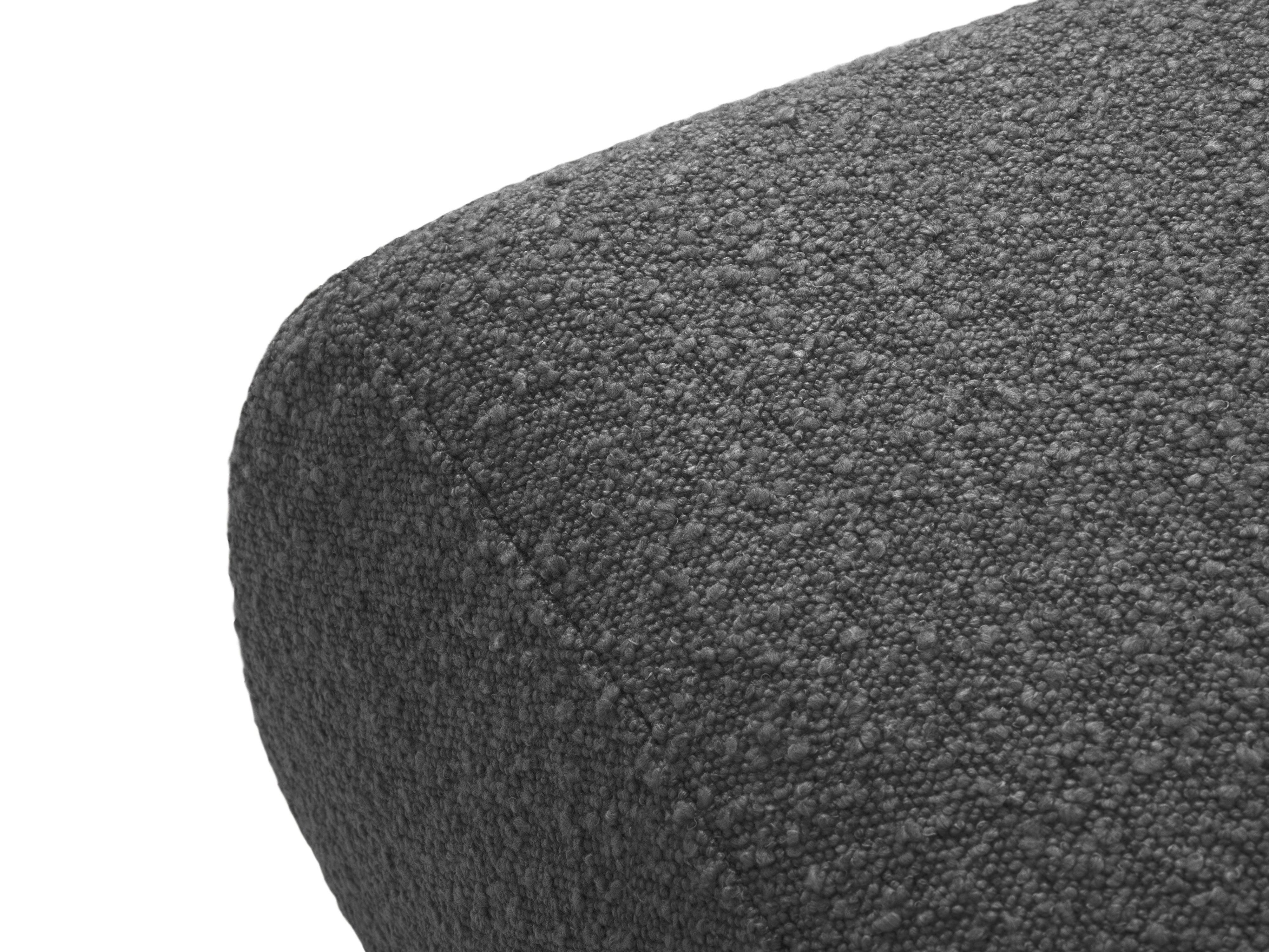 Puf w tkaninie boucle LOLA ciemnoszary Windsor & Co Eye on Design