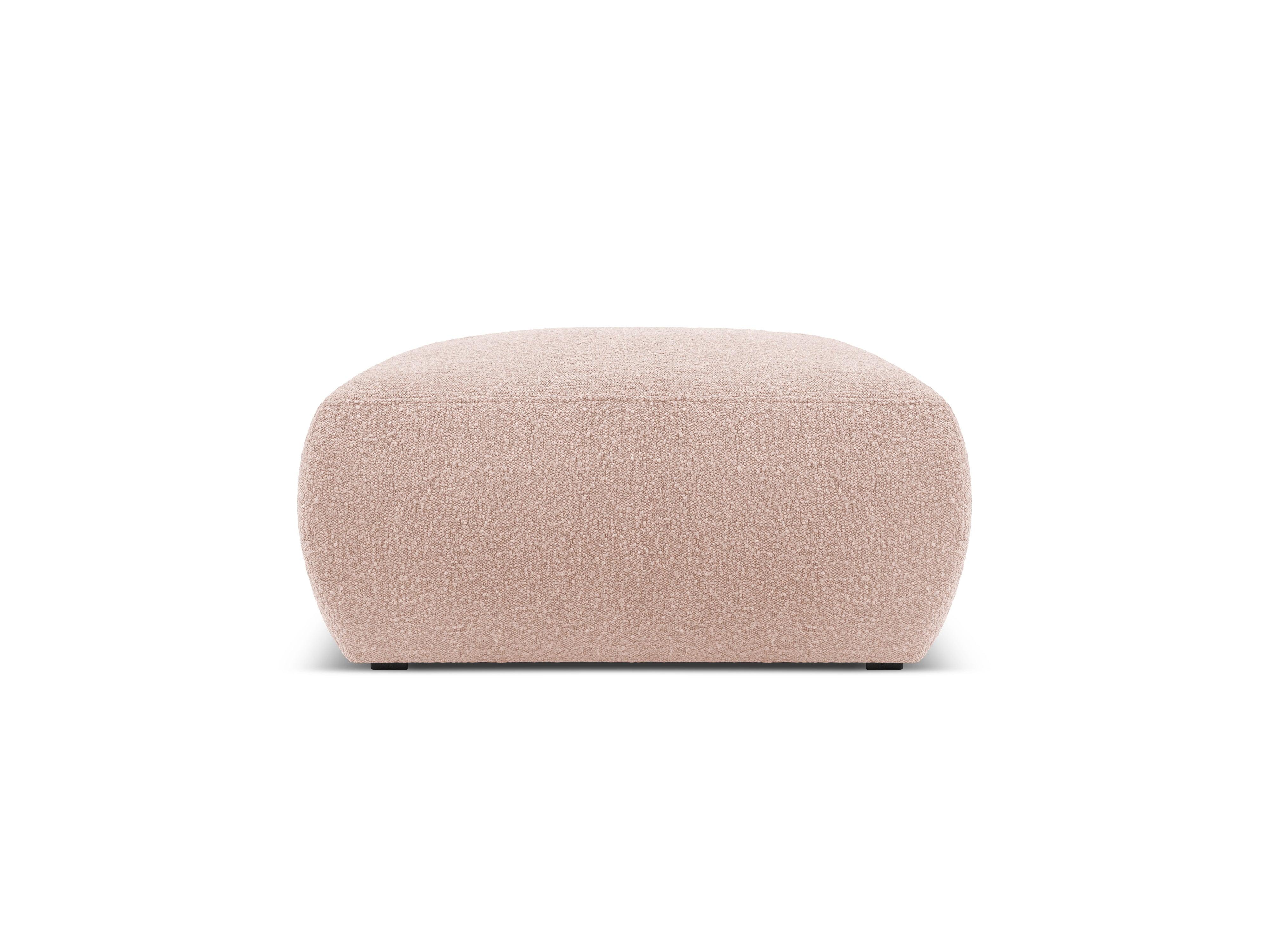 Puf w tkaninie boucle LOLA różowy Windsor & Co Eye on Design