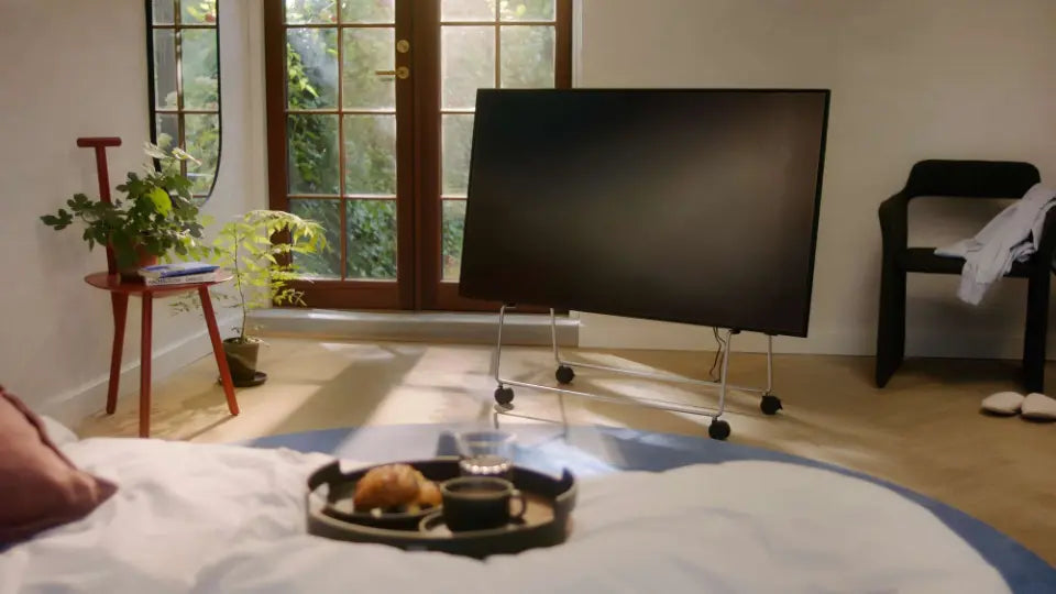CARRY black TV stand