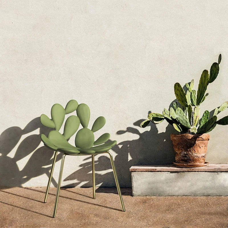 Light Pink FILICUDI Garden Armchair with Sled Base