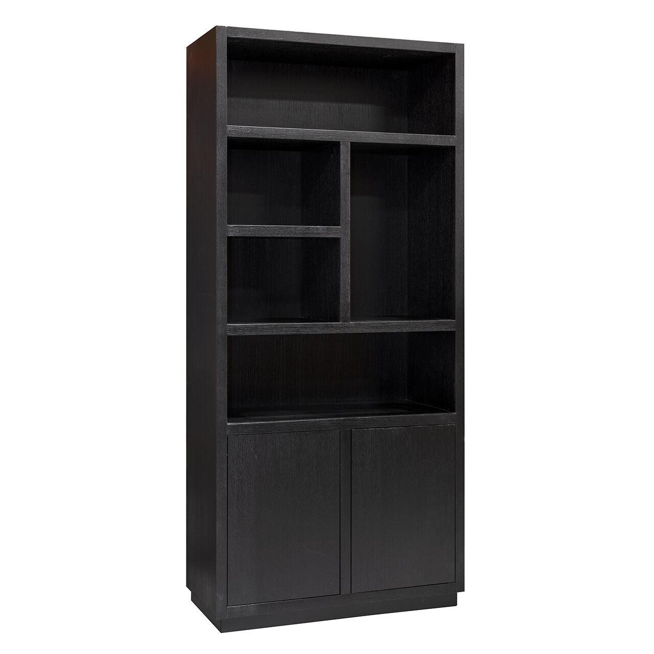 Regał OAKURA czarny fornir dębowy Richmond Interiors Lewy Eye on Design