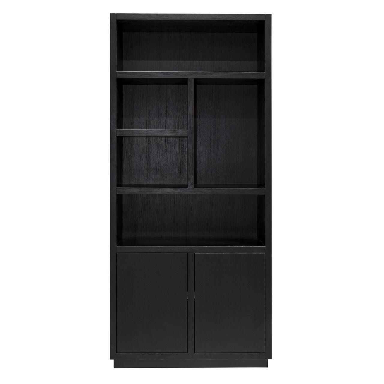 Regał OAKURA czarny fornir dębowy Richmond Interiors Eye on Design