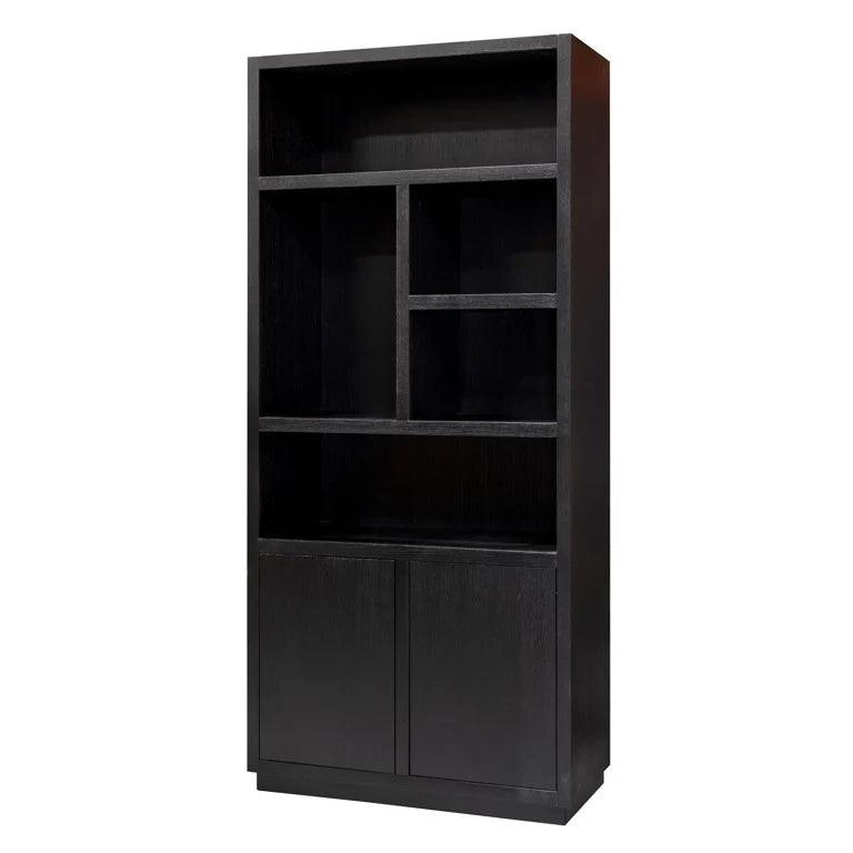 Regał OAKURA czarny fornir dębowy Richmond Interiors Prawy Eye on Design
