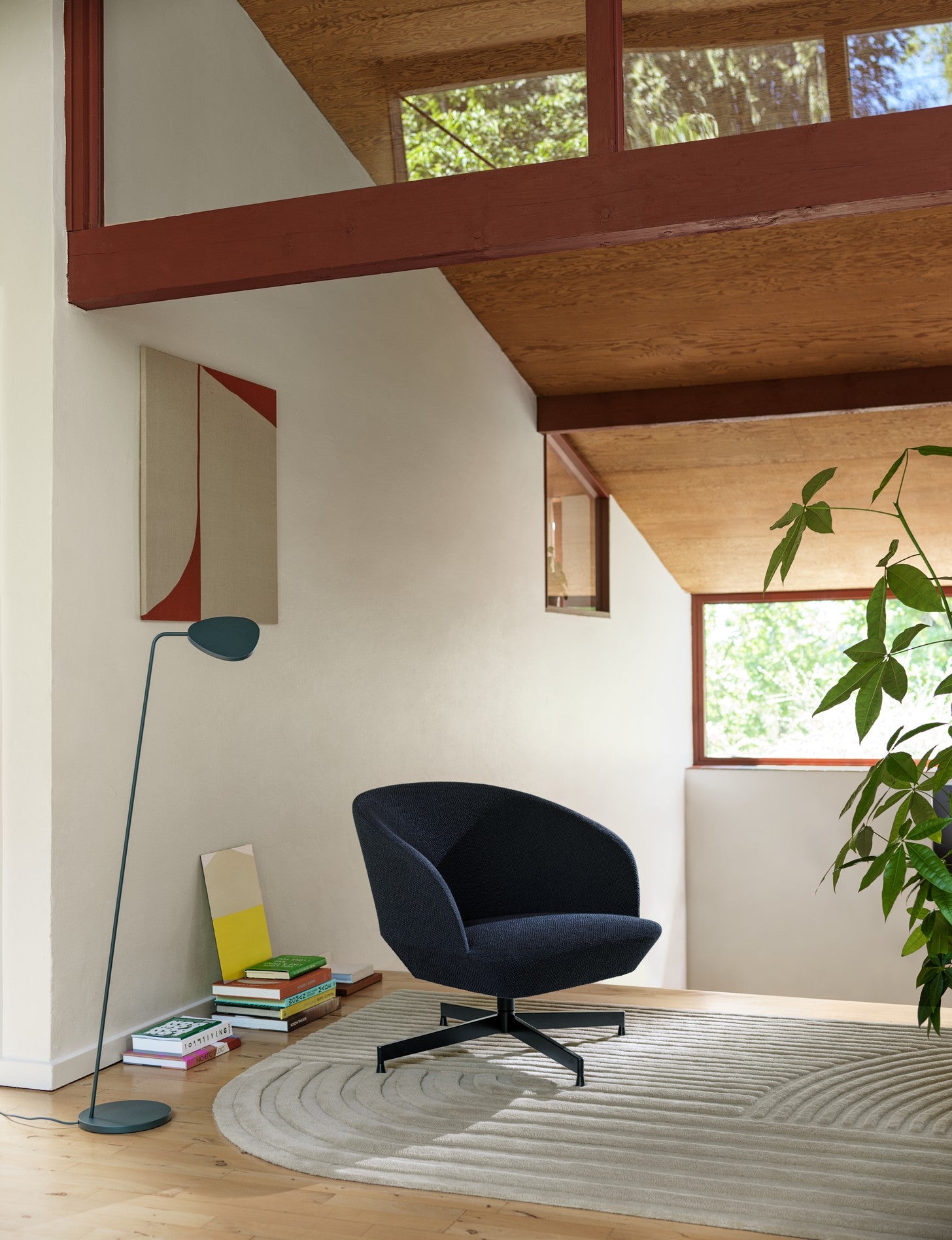 LEAF floor lamp dark green
