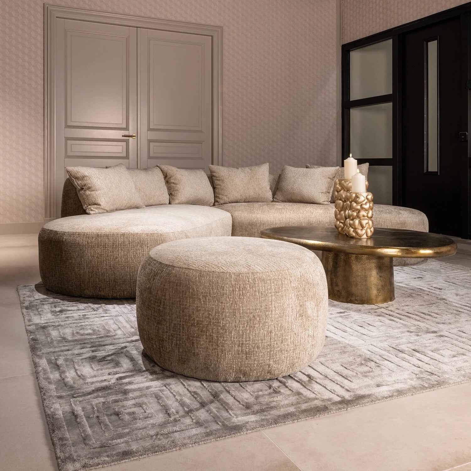 Puf CASSIE beige