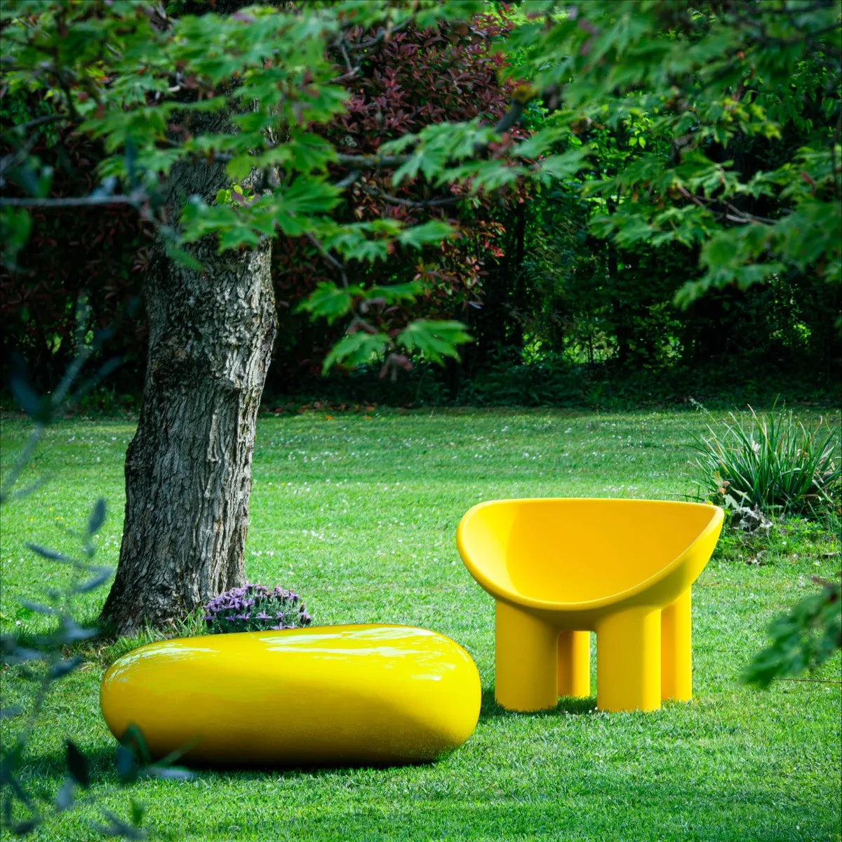 Stuhlrollen polyty gelb