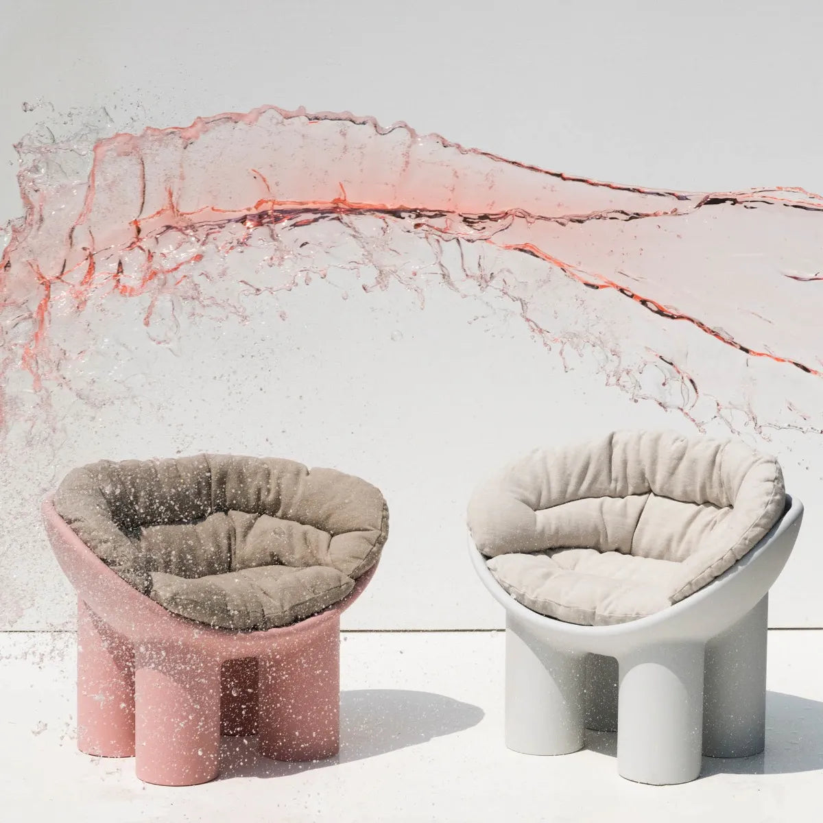 Pink Poly Poly armchair