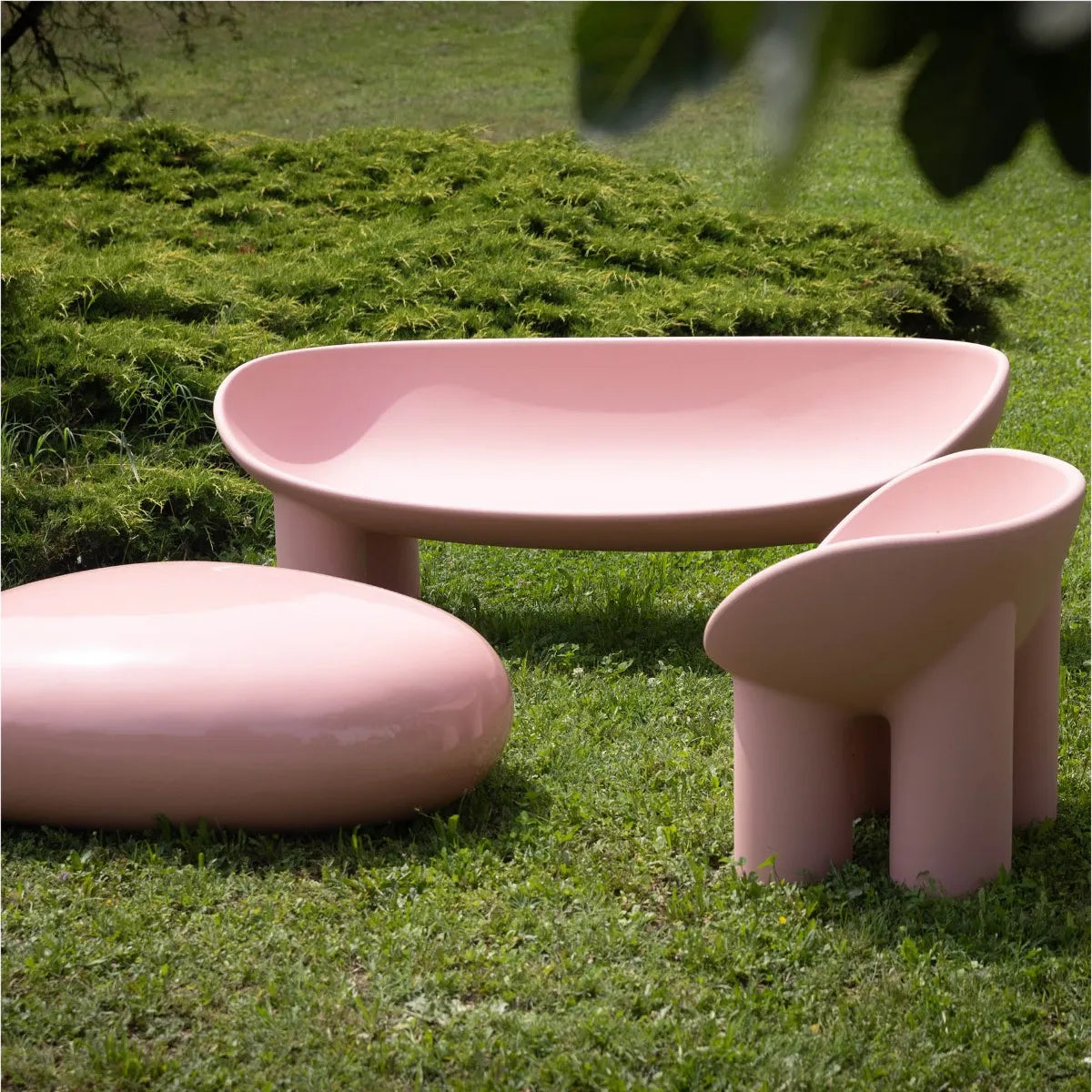 Pink Poly Poly armchair