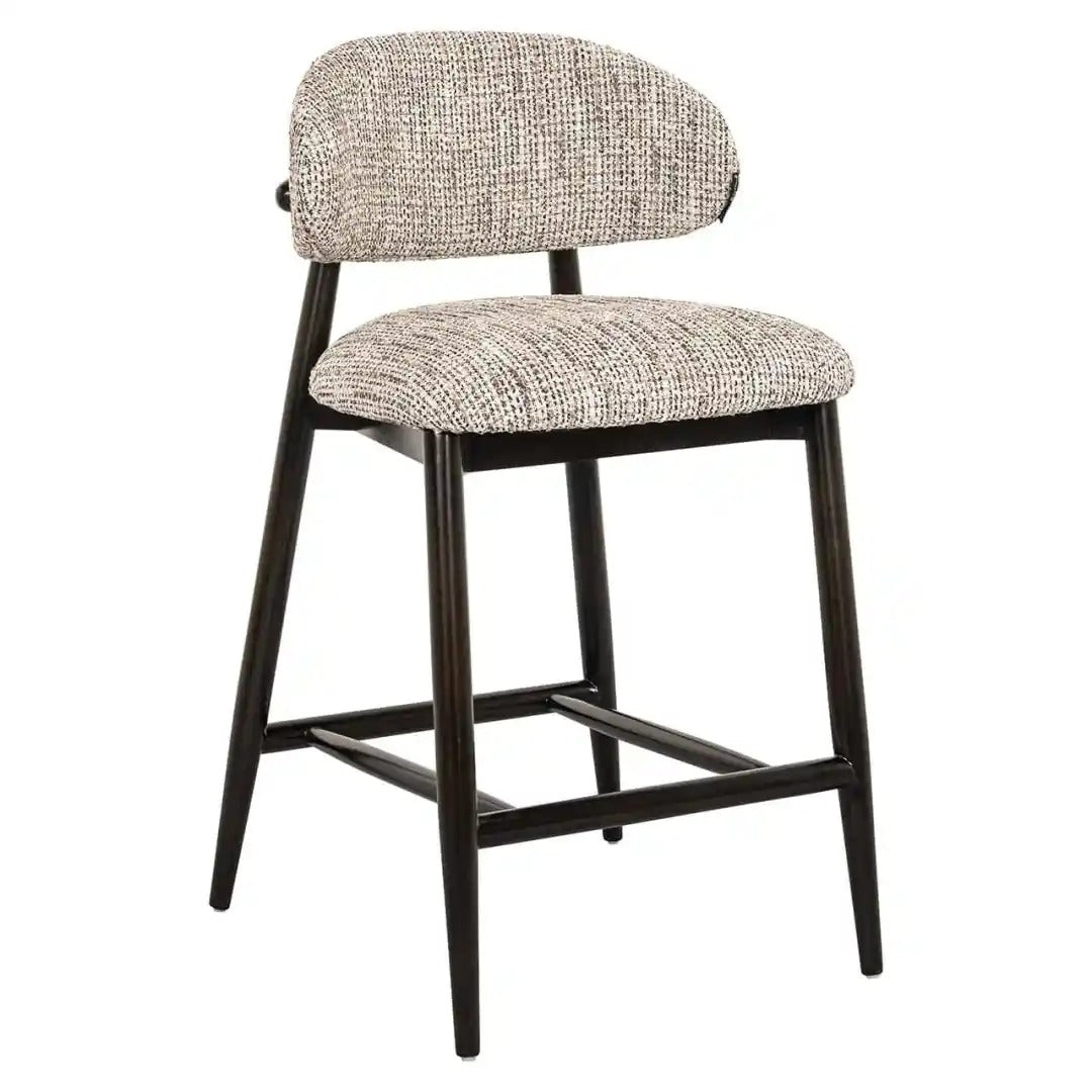 Hocker CHERRY beige mit schwarzem Fußteil