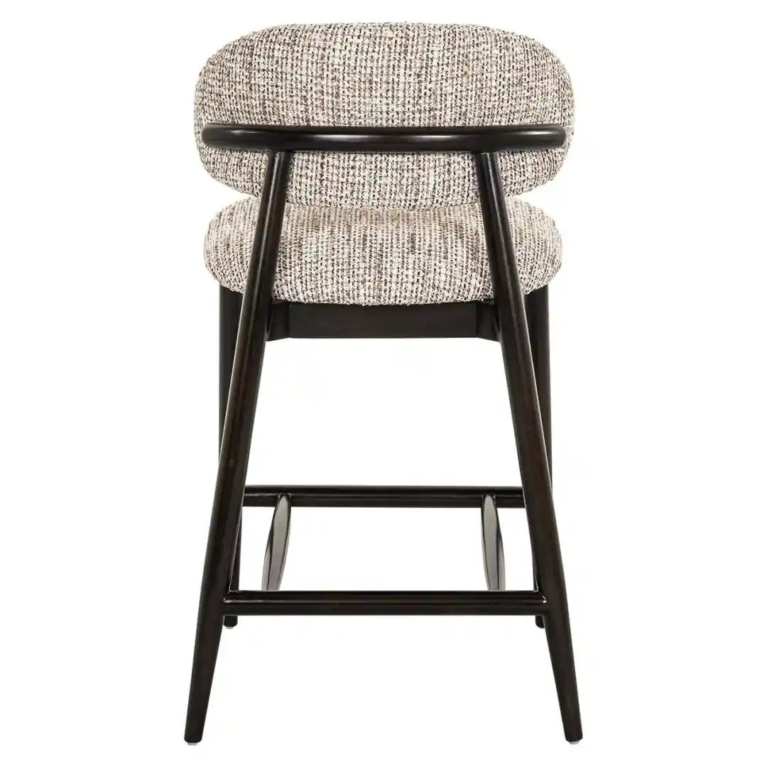 Hocker CHERRY beige mit schwarzem Fußteil