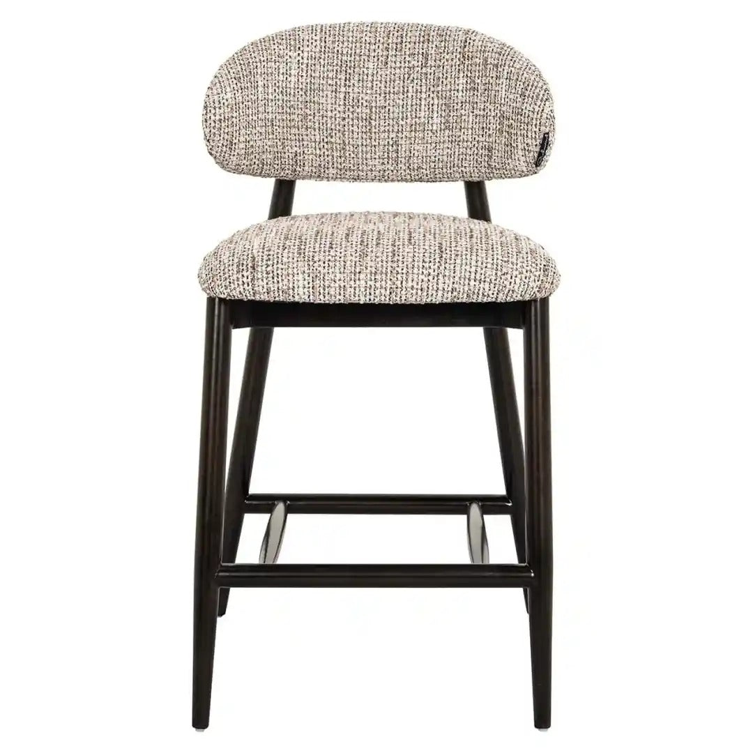 Hocker CHERRY beige mit schwarzem Fußteil