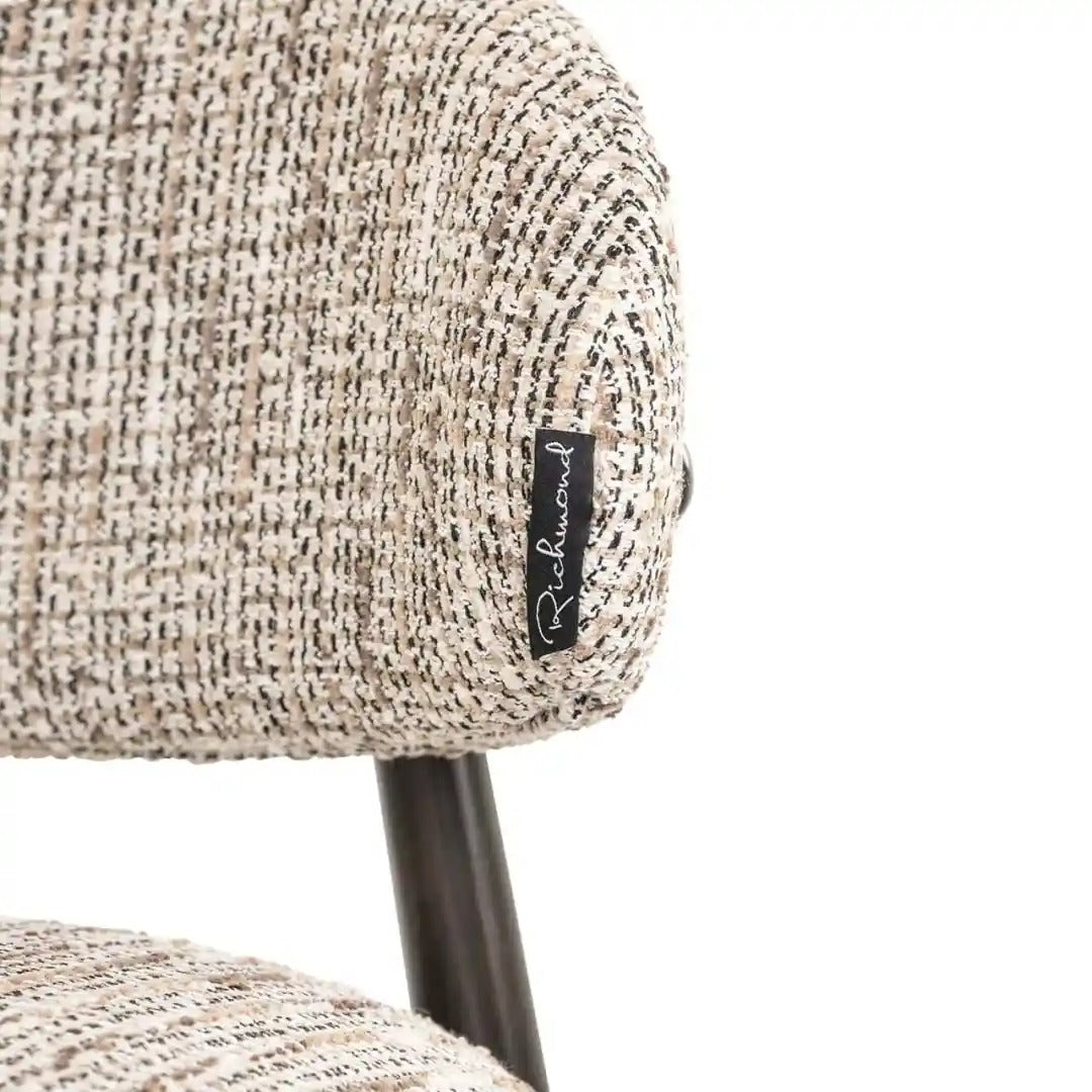 Hocker CHERRY beige mit schwarzem Fußteil
