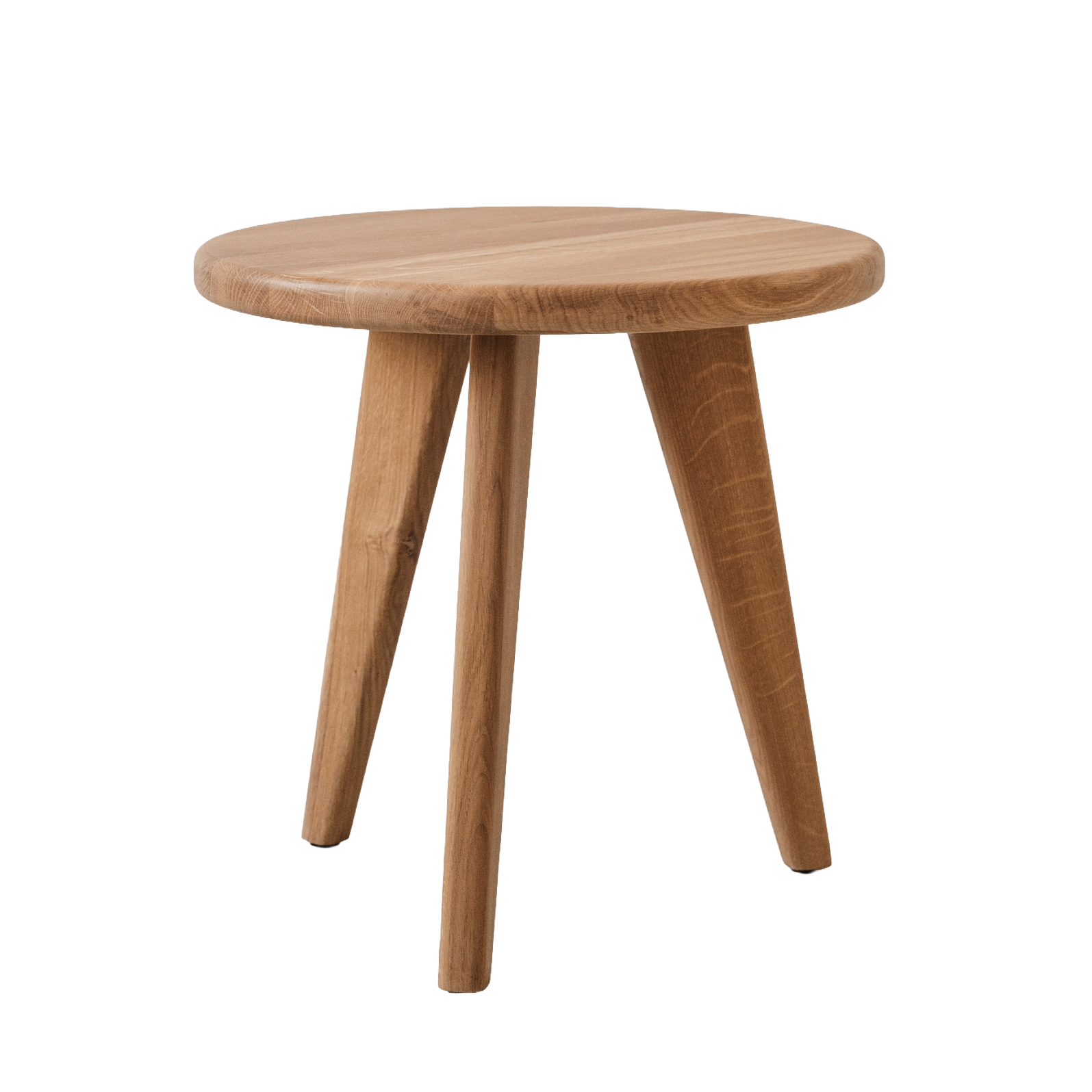 Round Auxiliary Table SAM in Oak Wood