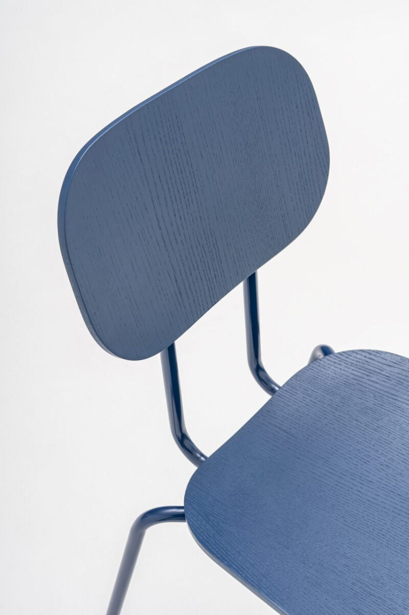 Krzesło NEW SCHOOL oliwkowa podstawa – .mdd