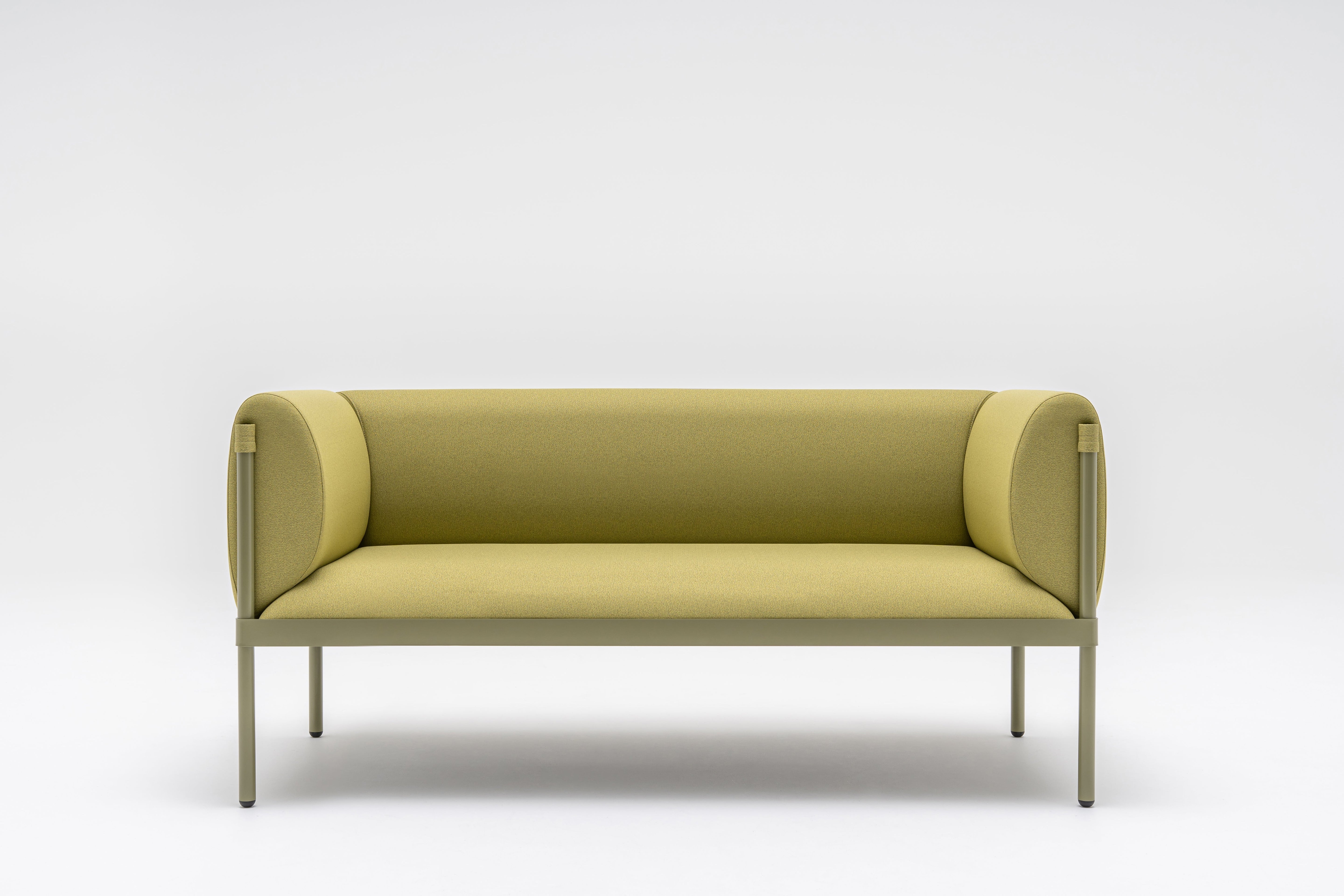 2-Sitzer-Sofa niedrig gepolsterte Stelzen