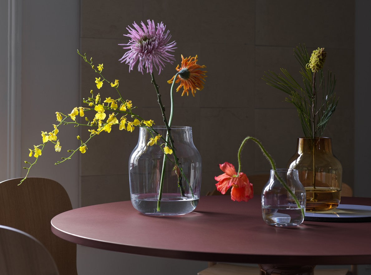 Amber SILENT Glass Vase