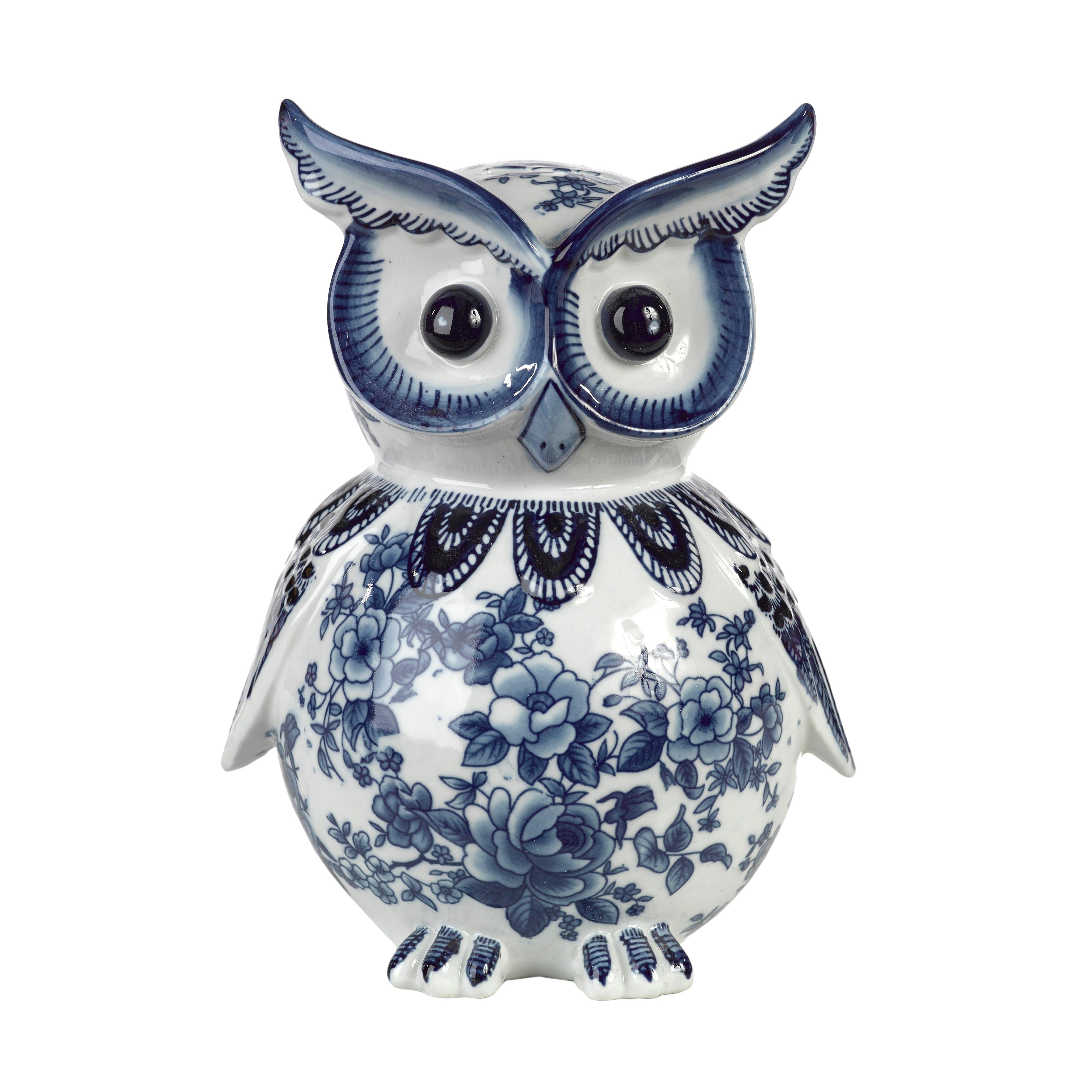 Skarbonka OWL niebieski Pols Potten Eye on Design