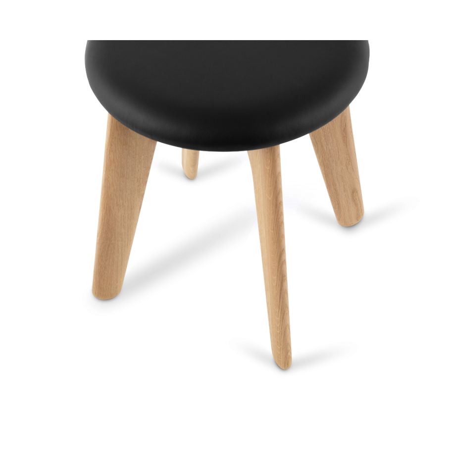 Slab stool oak wood