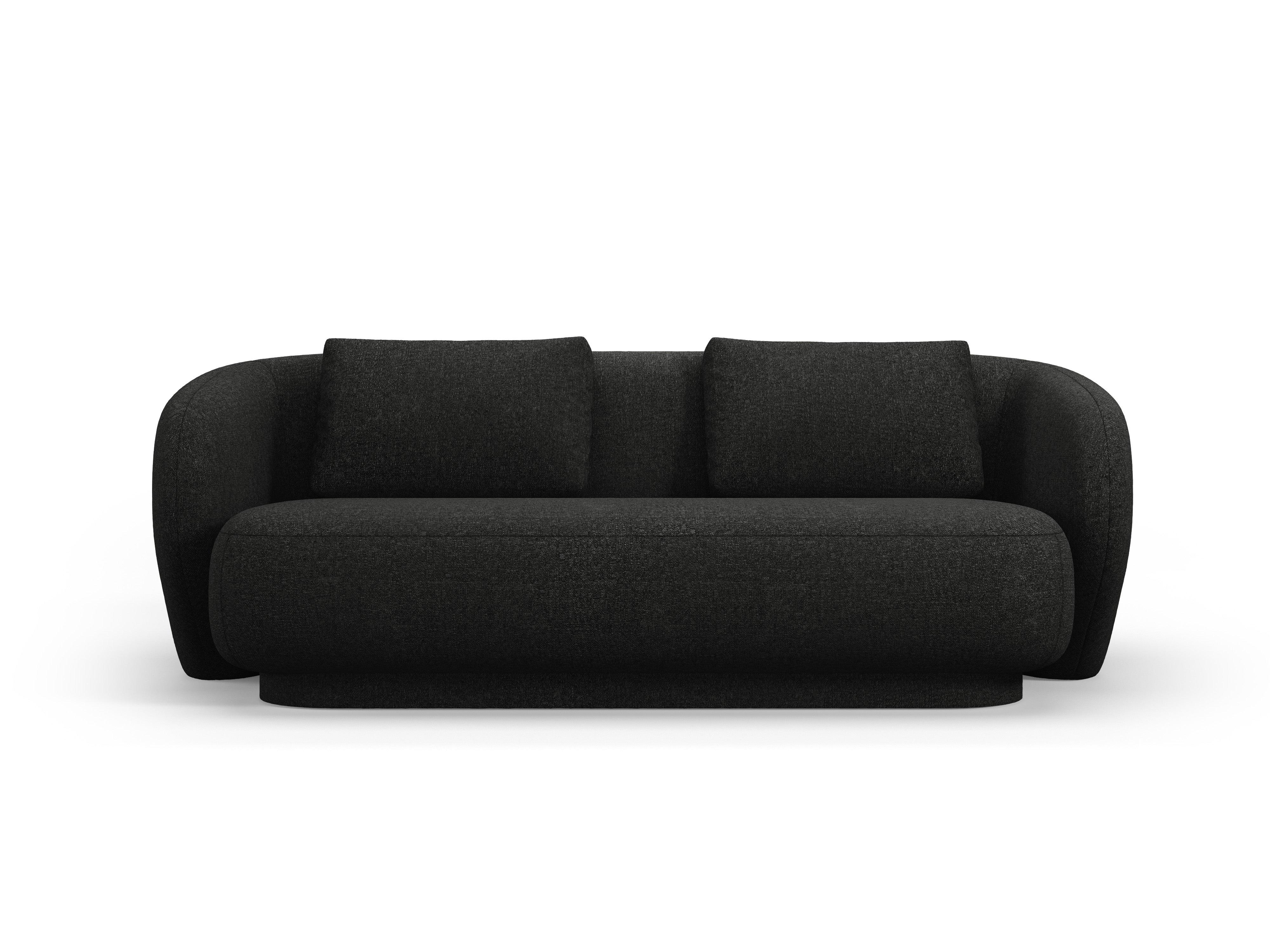 Sofa 2-osobowa CAMDEN czarny szenil Cosmopolitan Design Eye on Design