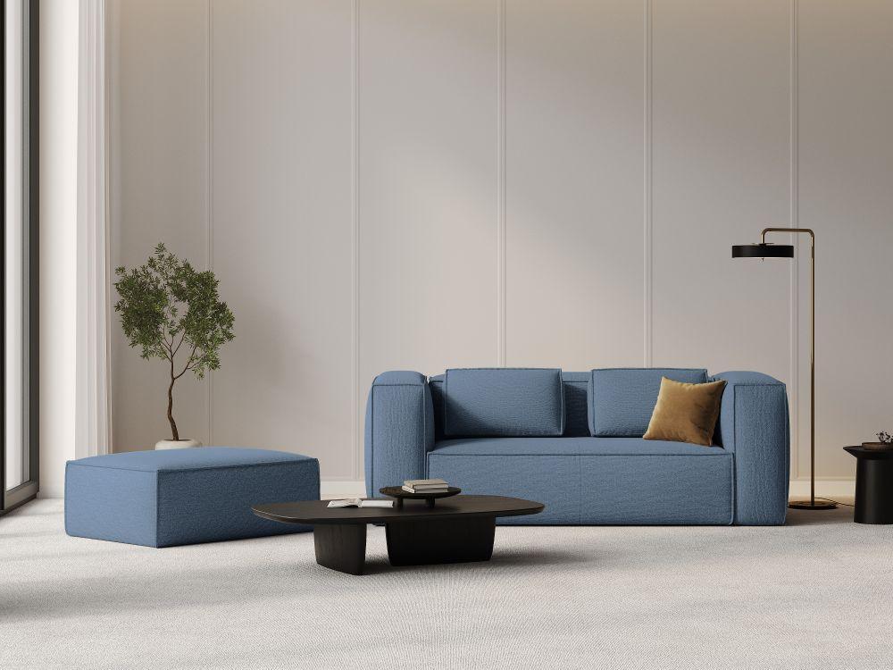Sofa 2-osobowa MACKAY niebieski boucle Cosmopolitan Design Eye on Design