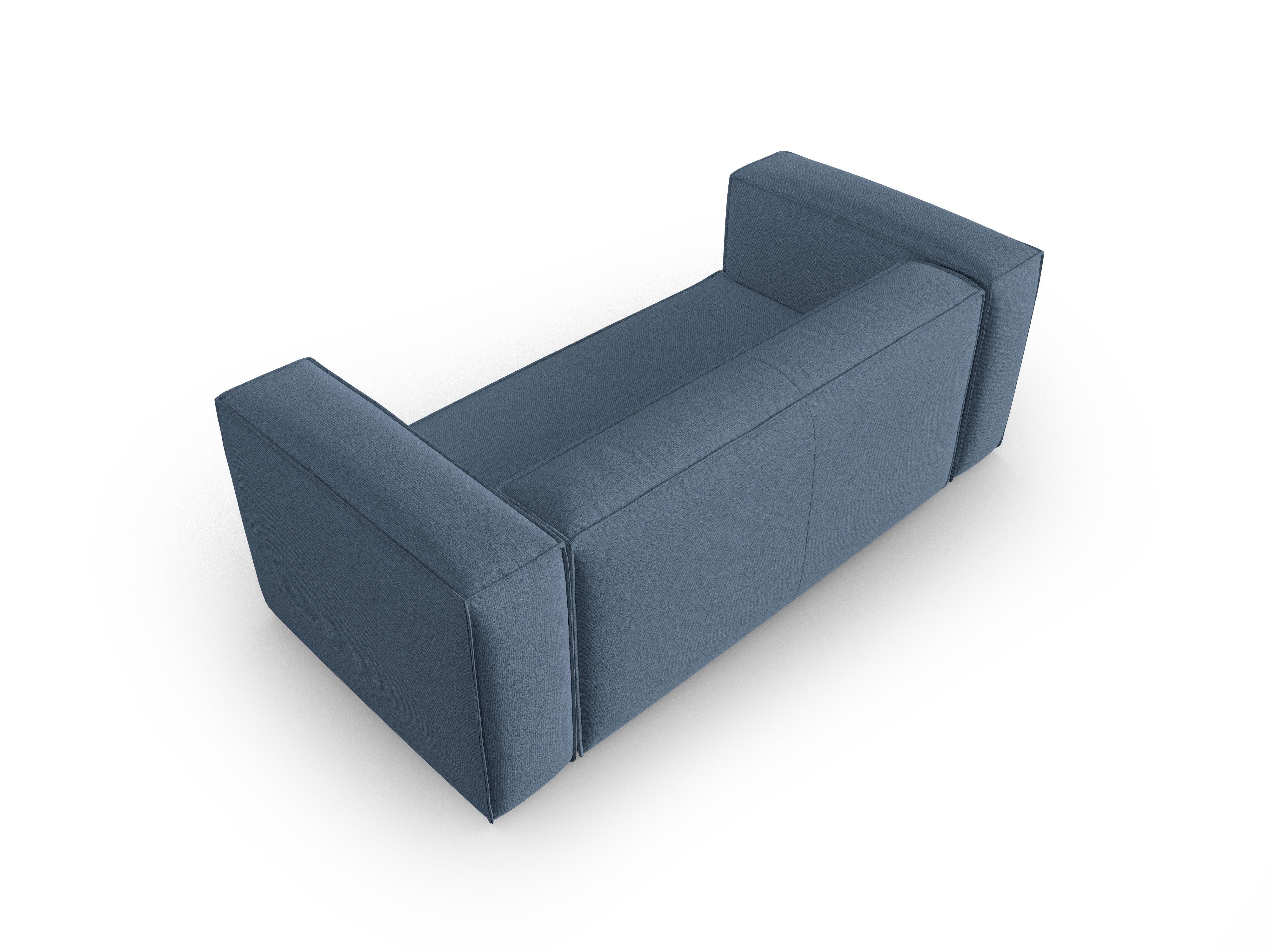 Sofa 2-osobowa MACKAY niebieski boucle Cosmopolitan Design Eye on Design