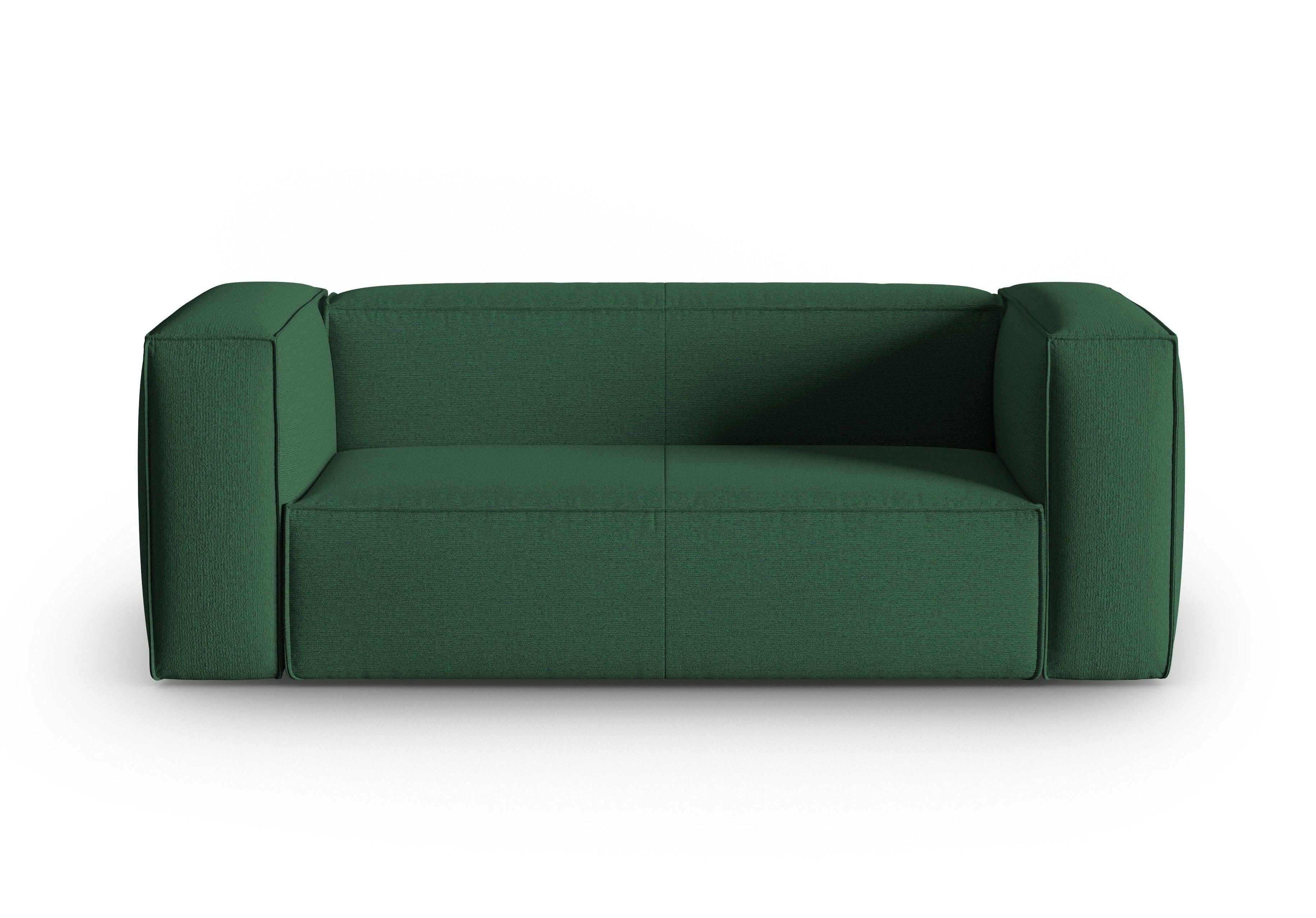Sofa 2-osobowa MACKAY zielony boucle Cosmopolitan Design Eye on Design