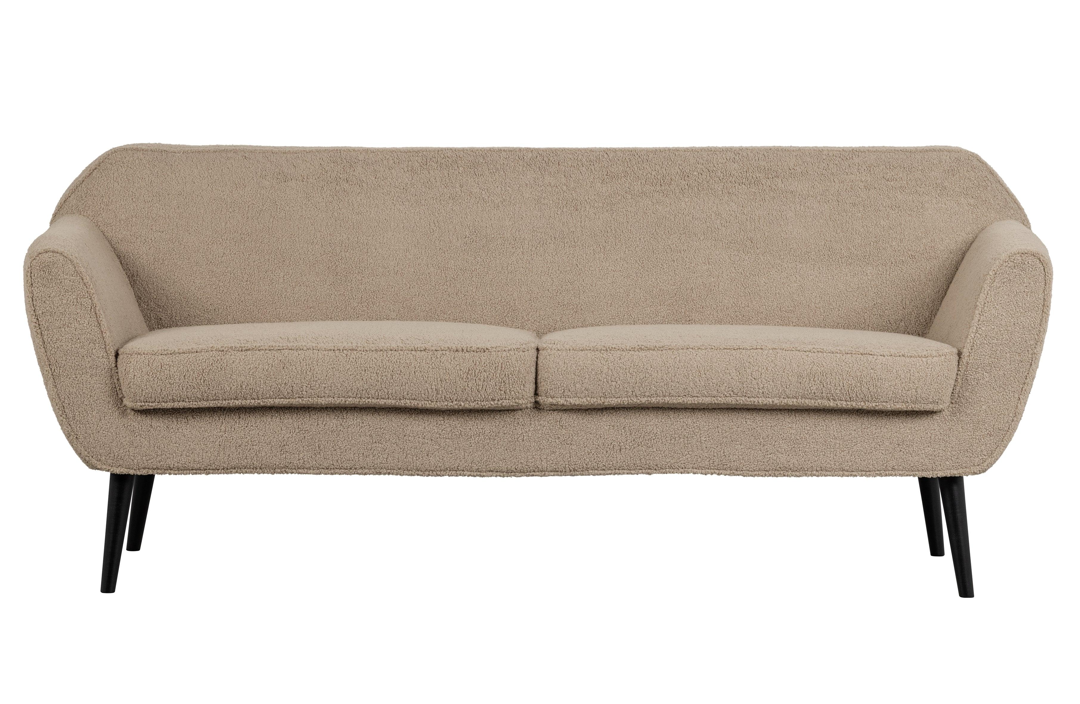 Sofa 2,5-osobowa ROCCO piaskowy plusz Woood Eye on Design