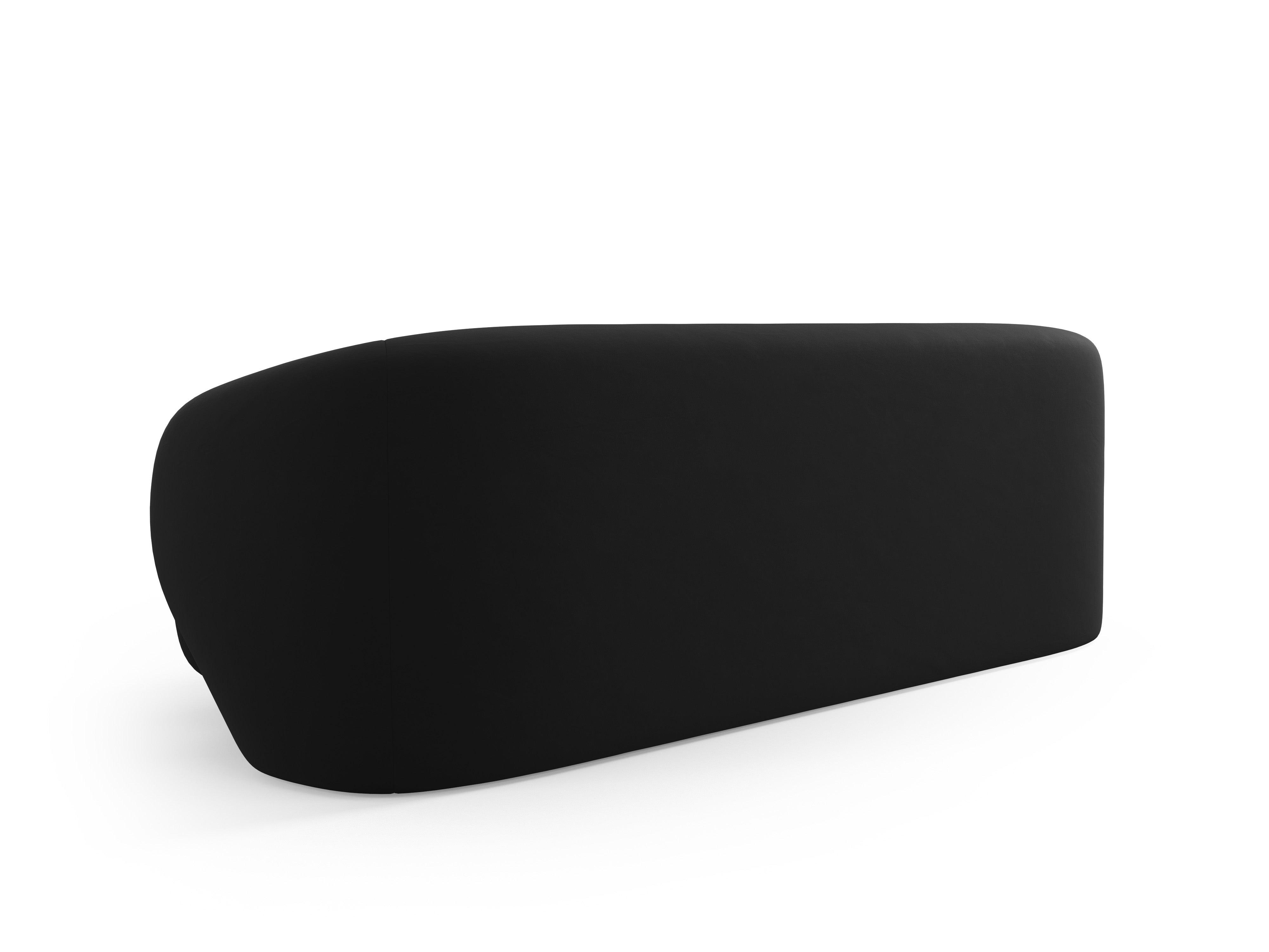 Sofa 3-osobowa aksamitna CAMDEN czarny Cosmopolitan Design Eye on Design