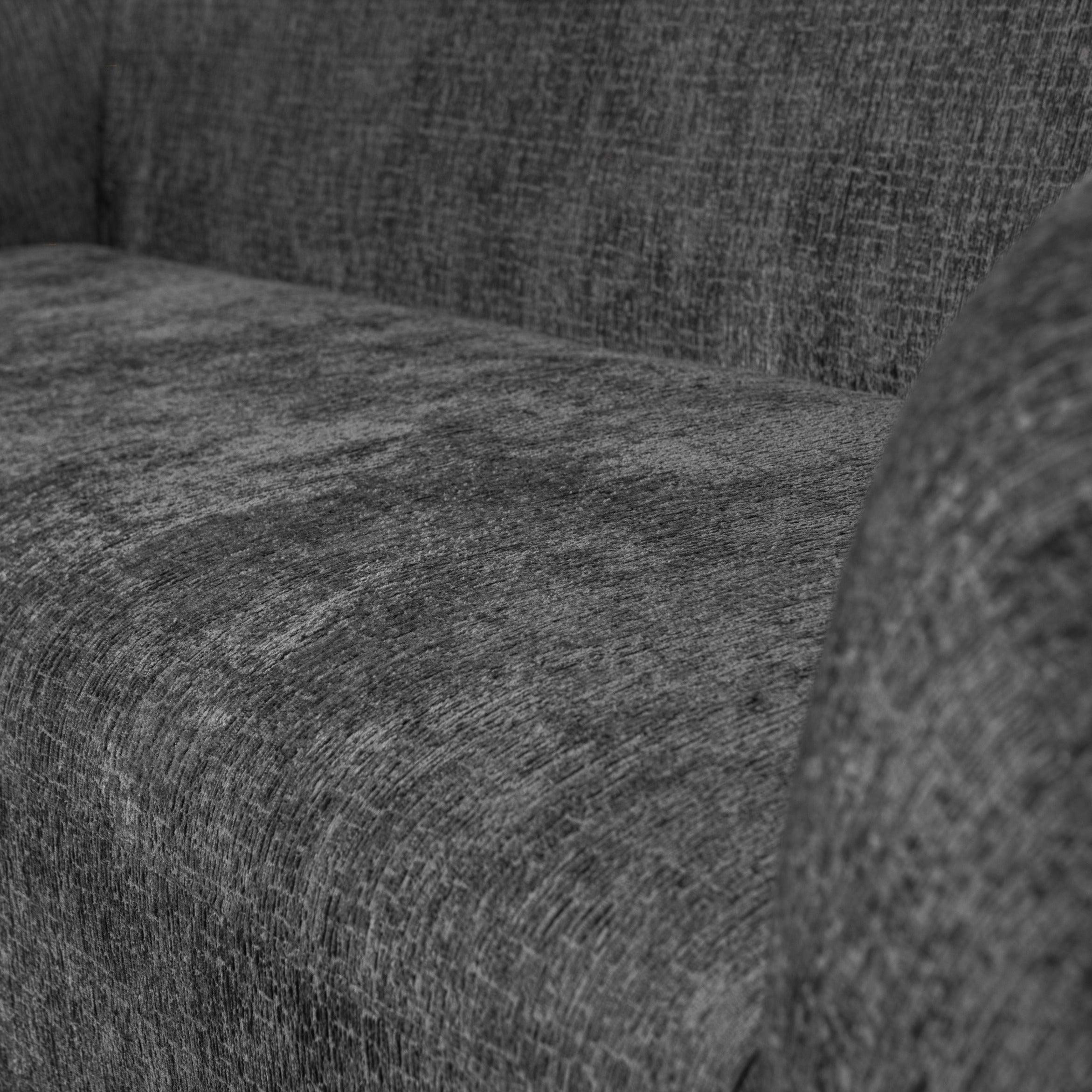 Sofa 3-osobowa aksamitna SLOPING ciemnoszary Be Pure Eye on Design