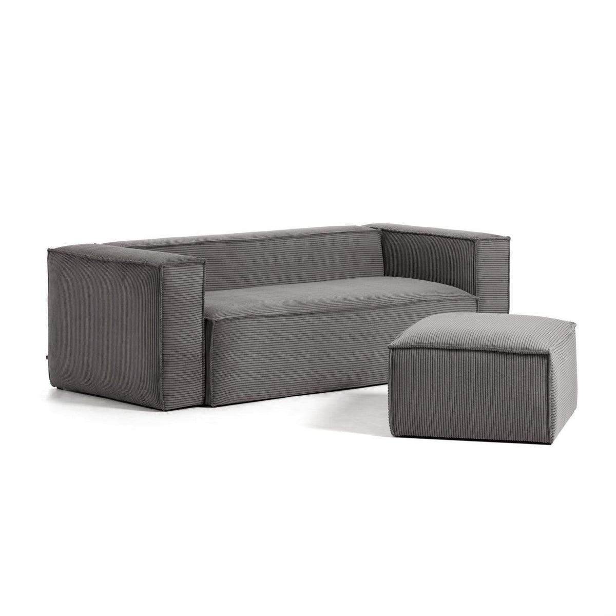 Sofa 3-osobowa BLOK szary sztruks La Forma Eye on Design