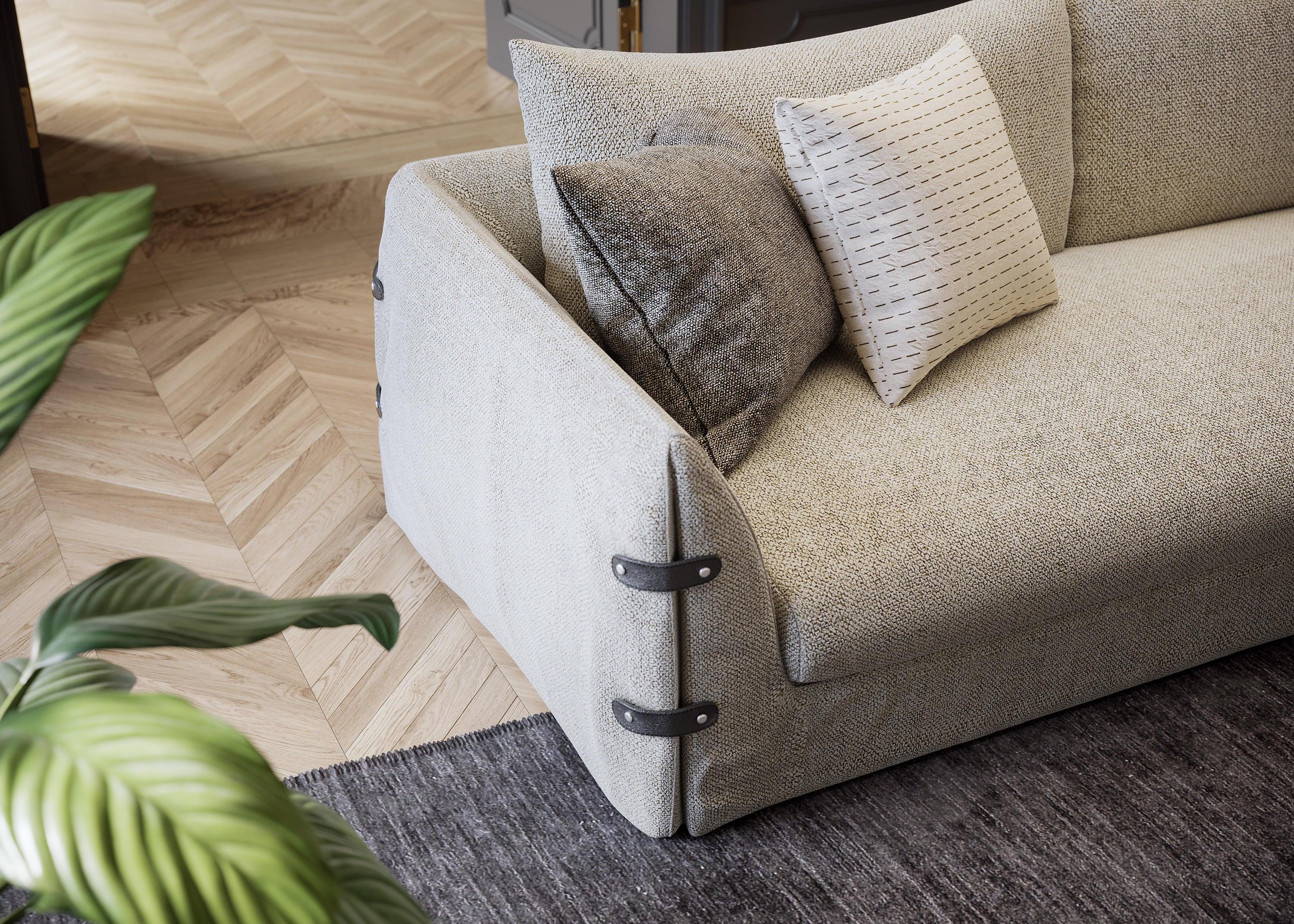 Sofa 3-osobowa BOTTON UP beżowy Liu Jo Living Eye on Design