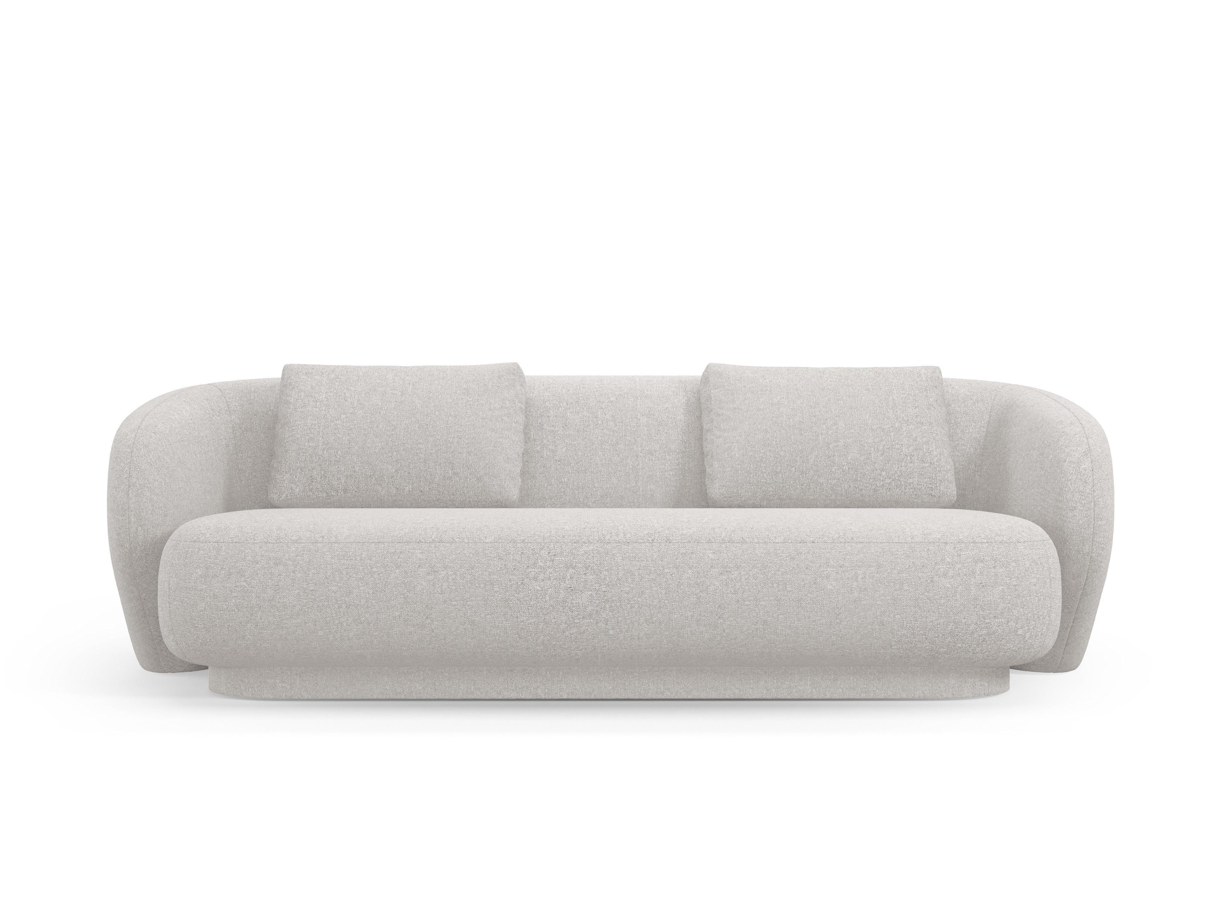 Sofa 3-osobowa CAMDEN srebrny szenil Cosmopolitan Design Eye on Design