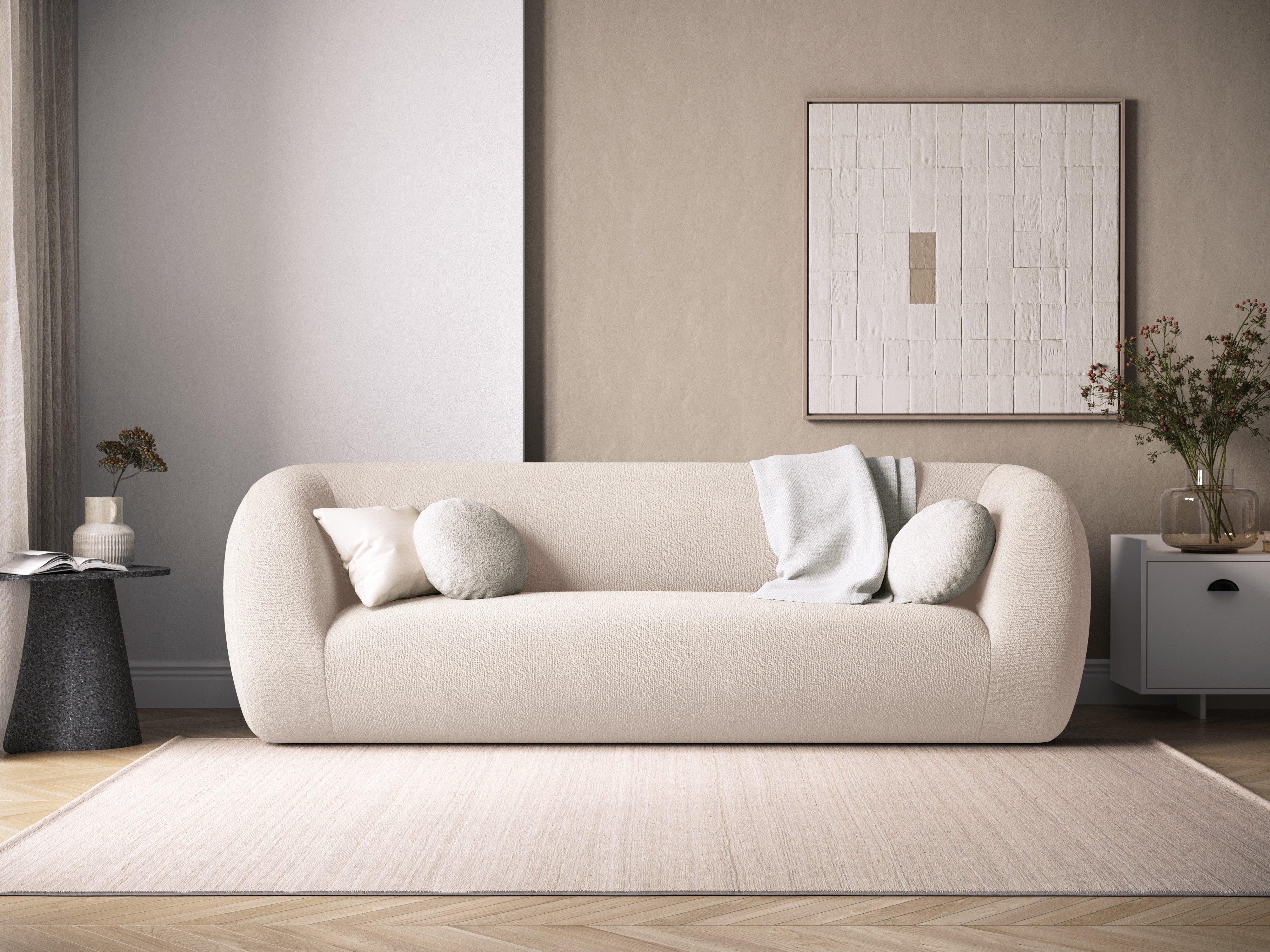 Sofa 3-osobowa ESSEN beżowy boucle Cosmopolitan Design Eye on Design