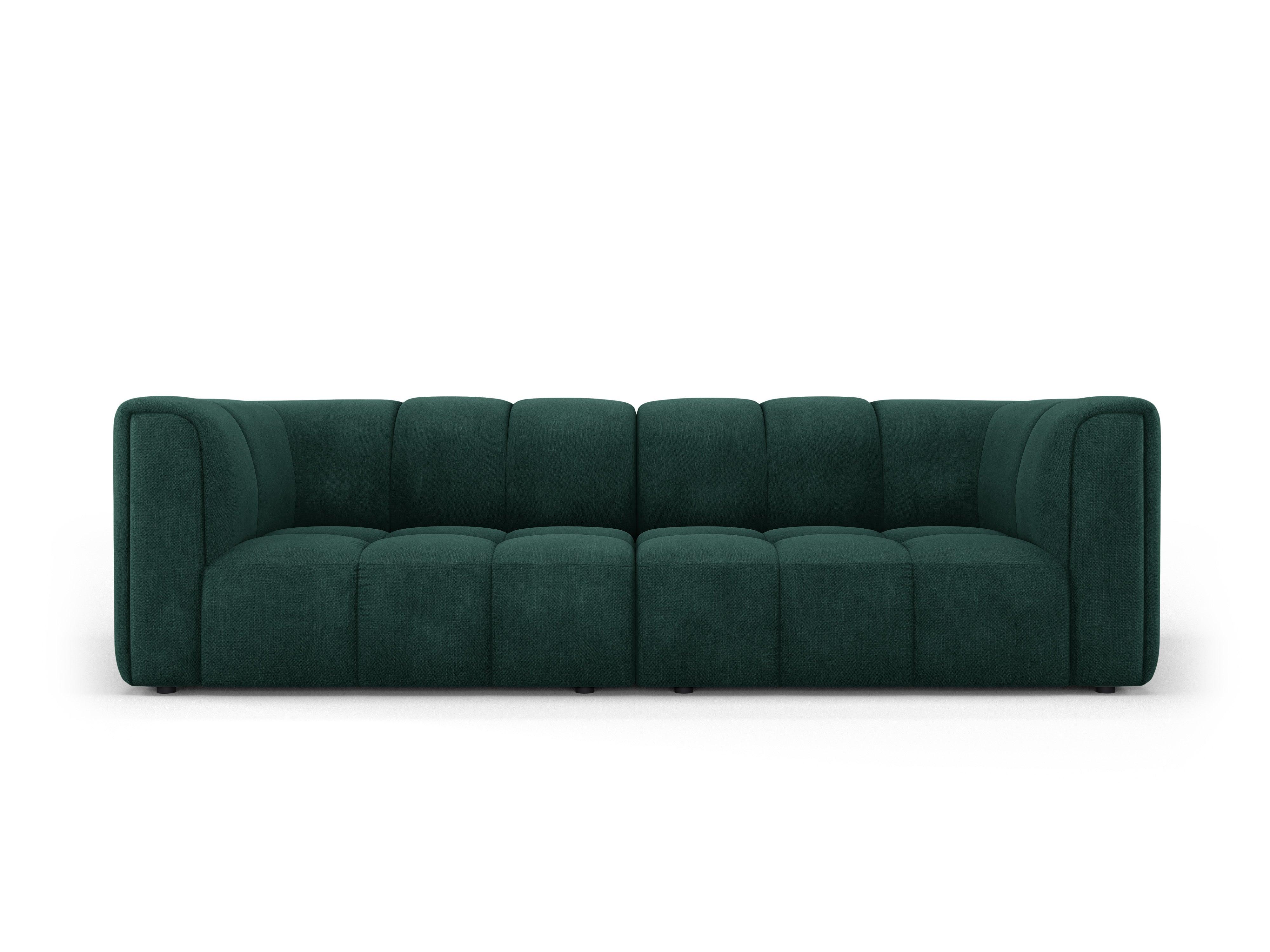 Sofa 3-osobowa FRANCESCA butelkowa zieleń szenil Milo Casa Eye on Design