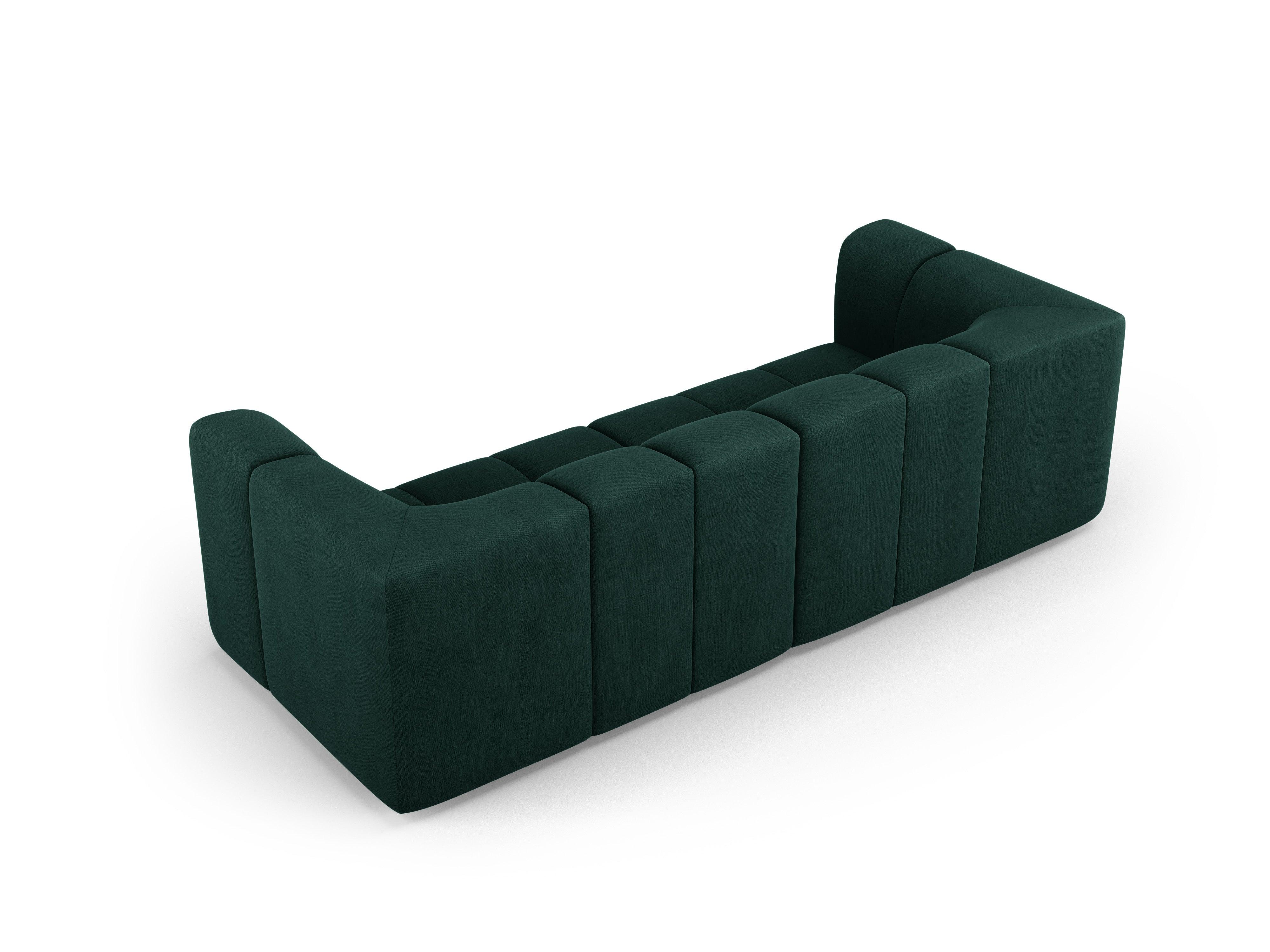 Sofa 3-osobowa FRANCESCA butelkowa zieleń szenil Milo Casa Eye on Design